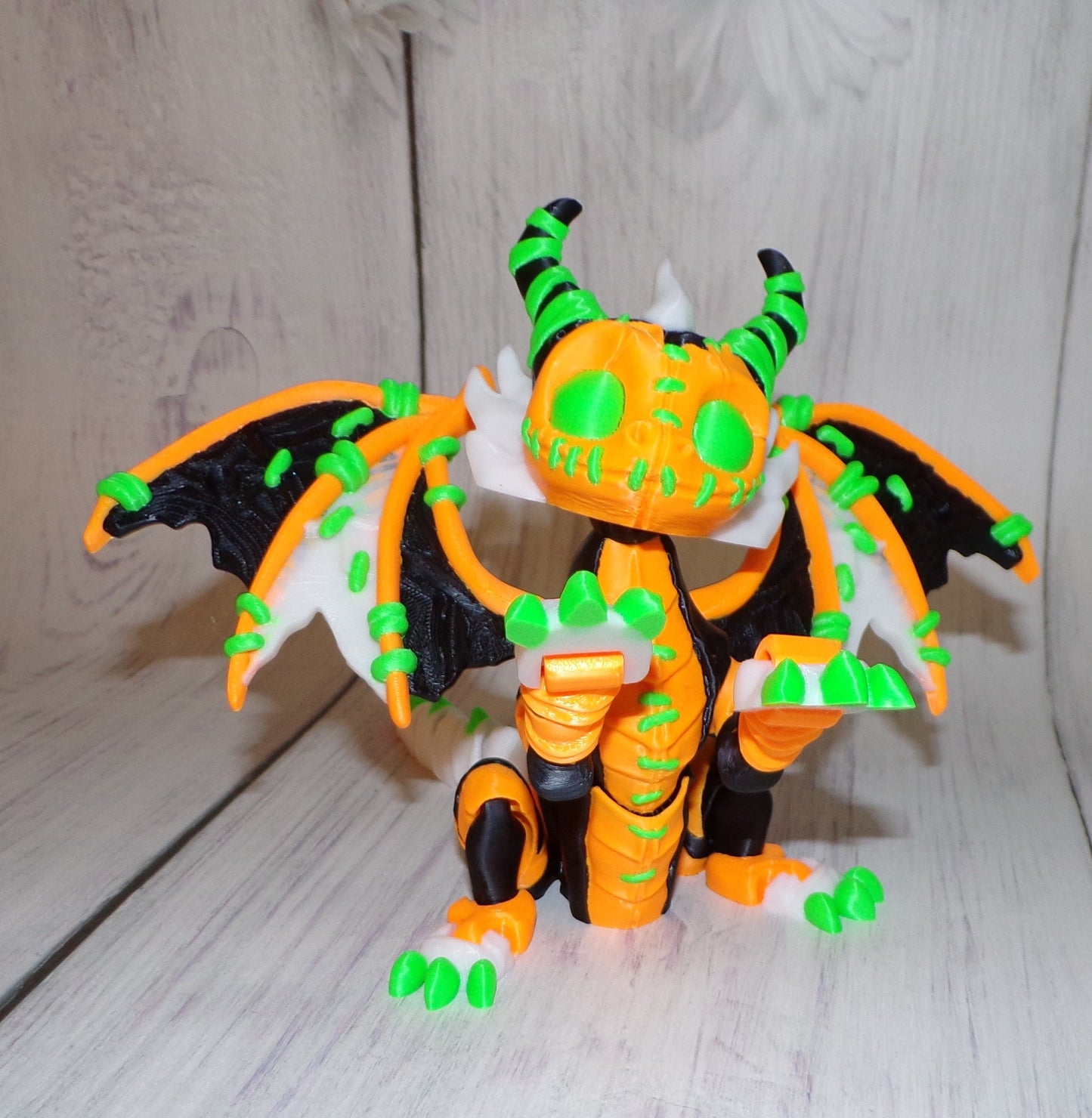 Stuffed Dragon 3D Printed Articulated FIgurine - Wonderland 3D Printing 