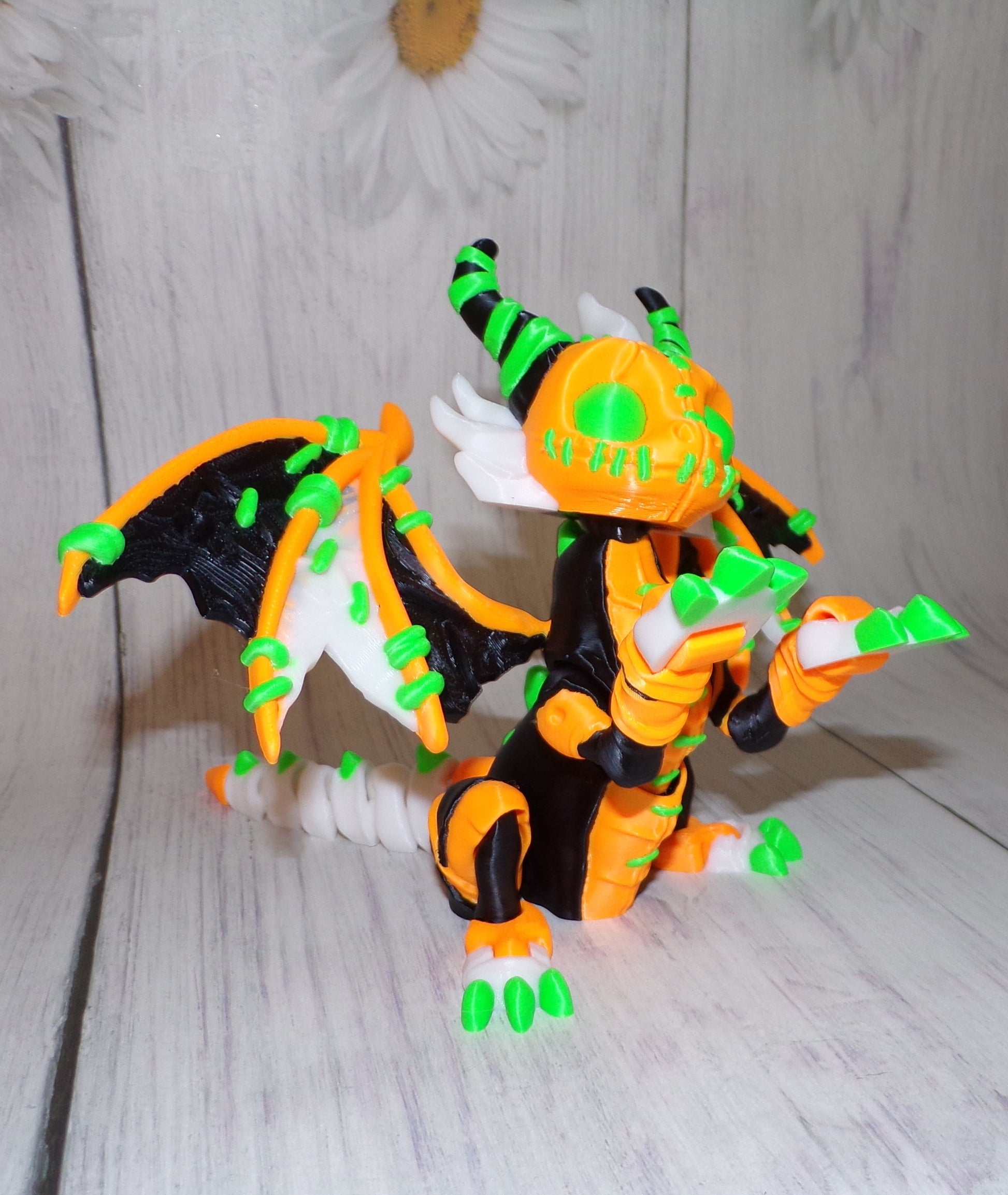 Stuffed Dragon 3D Printed Articulated FIgurine - Wonderland 3D Printing 