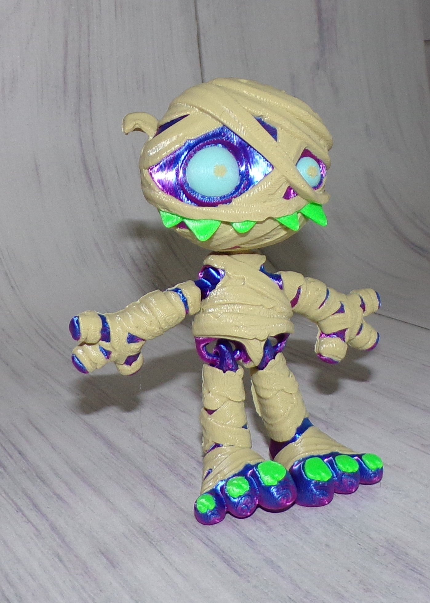 Mummy 3d printed Articulated Figurine - Wonderland 3D Printing 