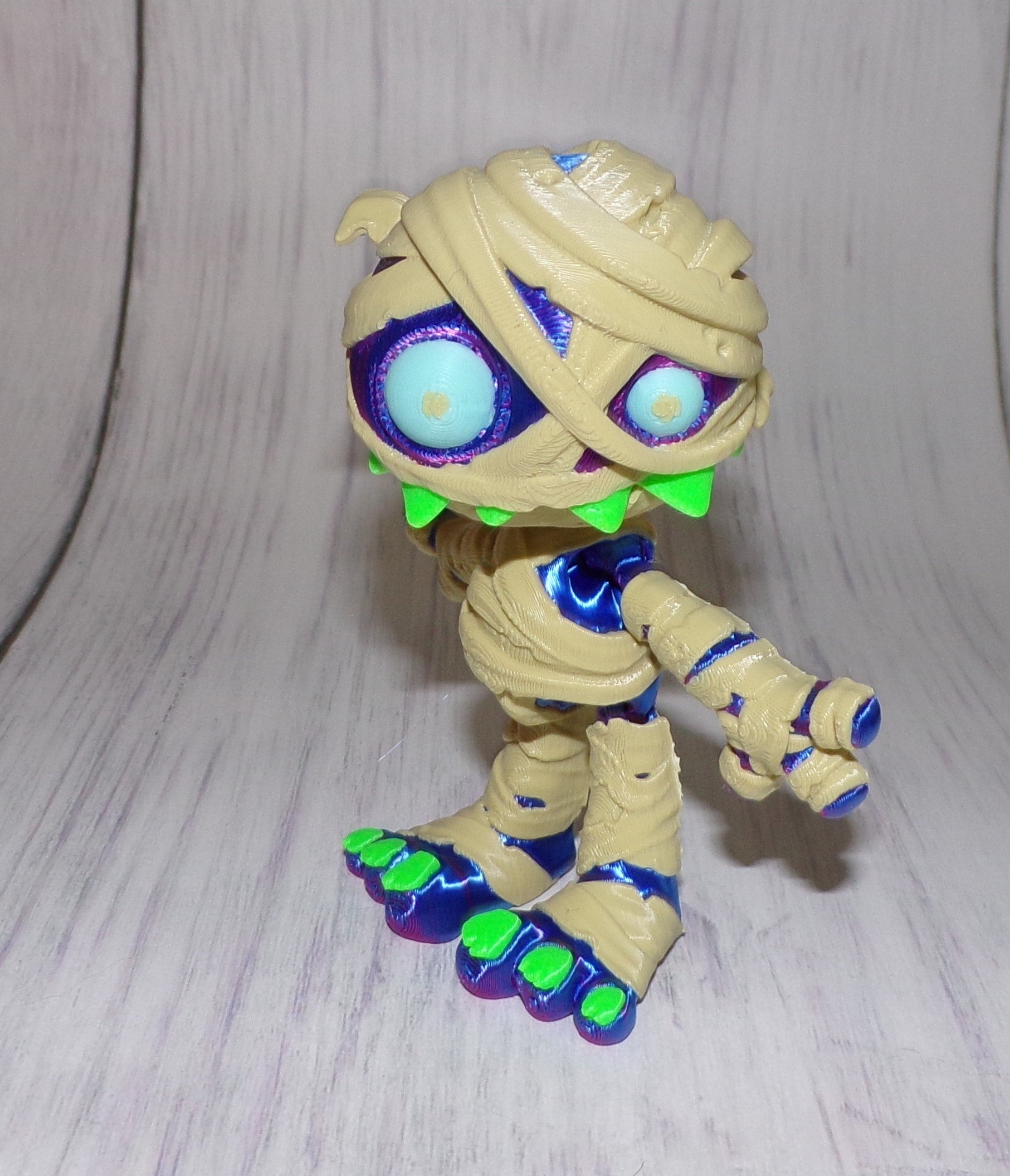 Mummy 3d printed Articulated Figurine - Wonderland 3D Printing 