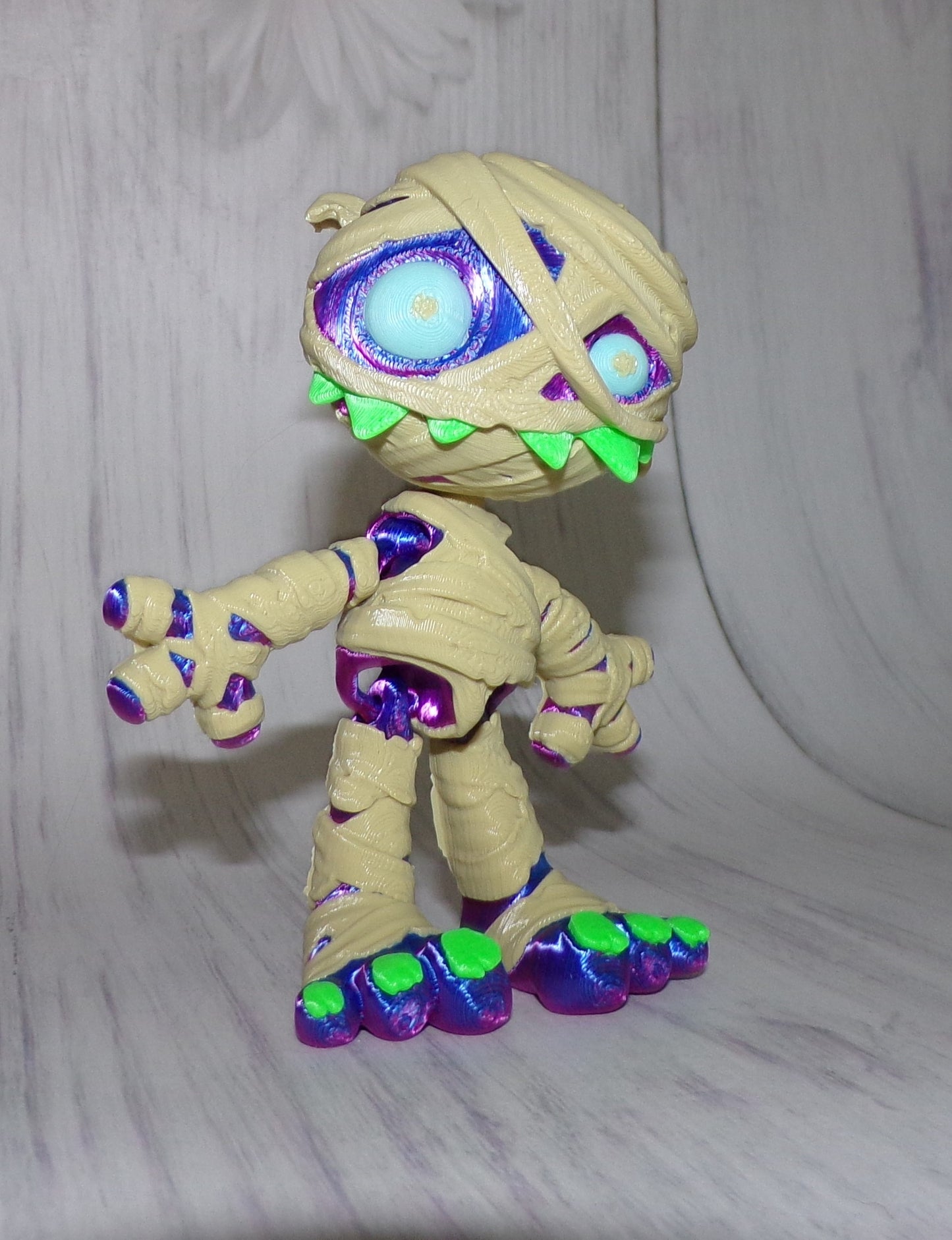 Mummy 3d printed Articulated Figurine - Wonderland 3D Printing 