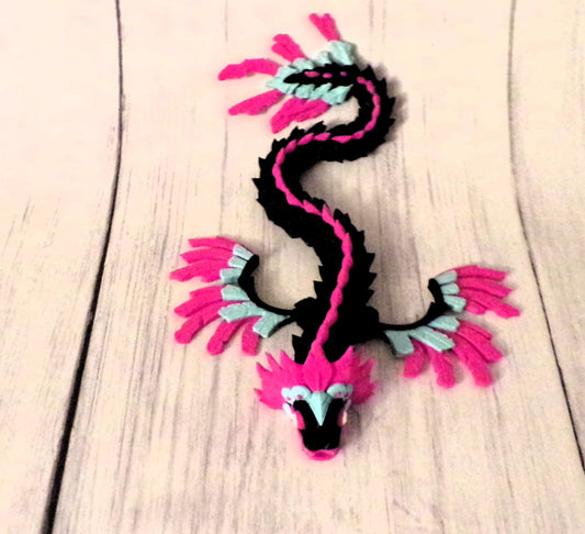 Quetzalcoatl Dragon 3d printed Articulated Figurine - Wonderland 3D Printing 