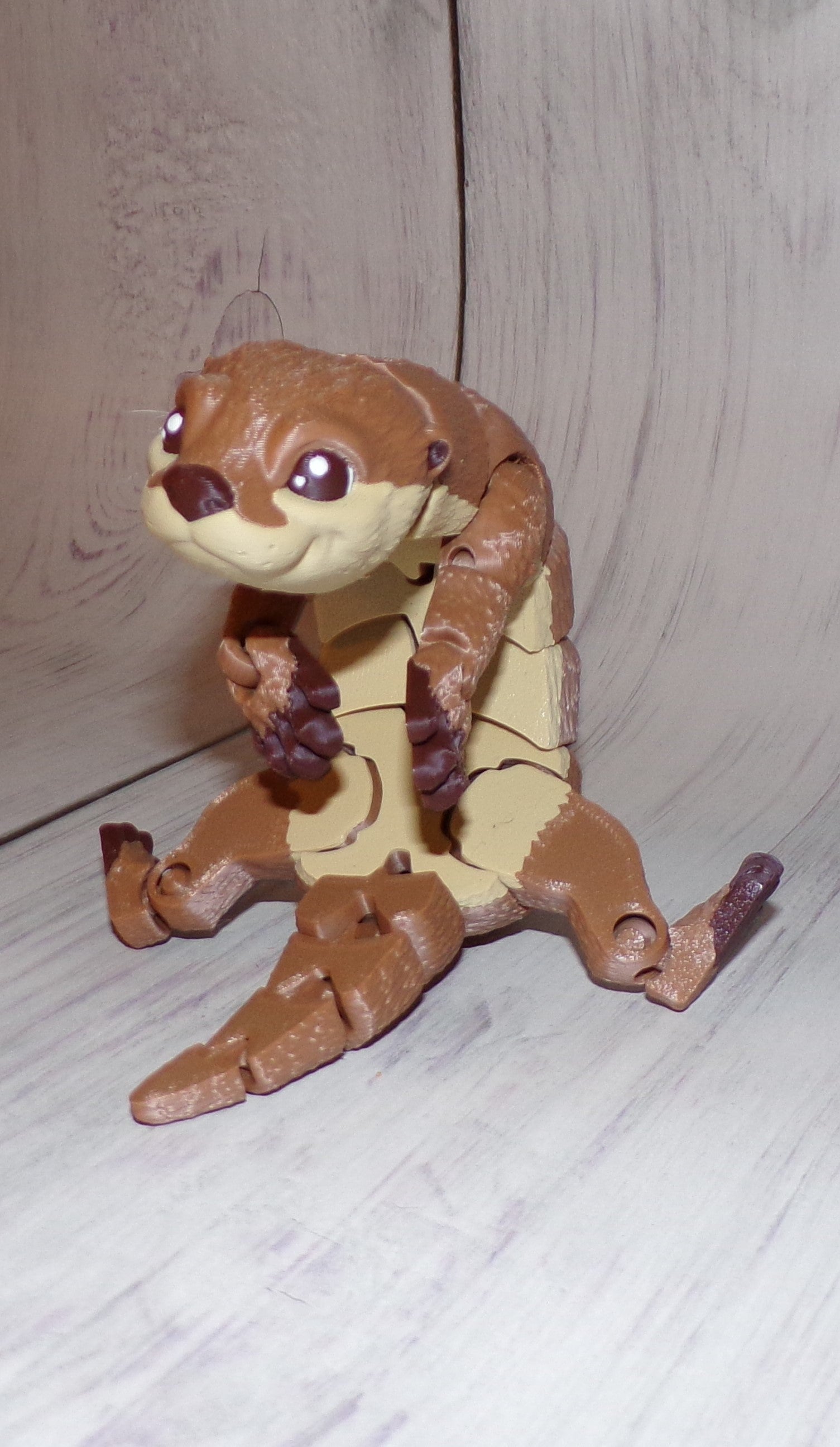 River Otter 3D Printed Articulated Figurine - Wonderland 3D Printing 