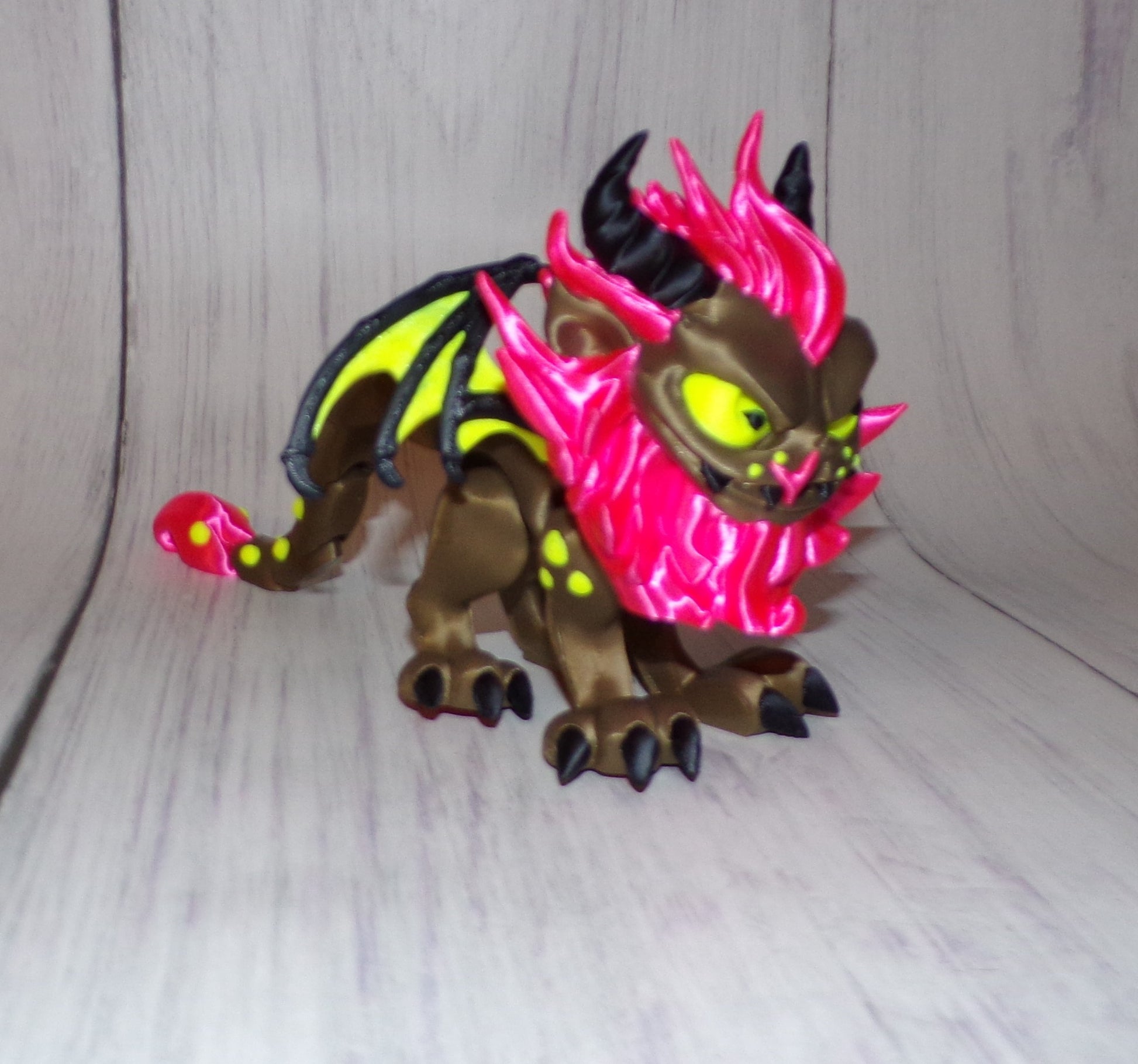 Manticore 3d Printed Articulated Figurine - Wonderland 3D Printing 