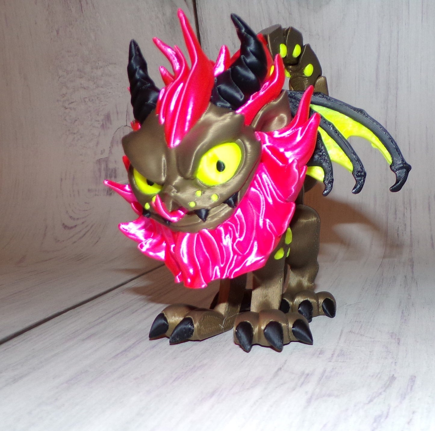 Manticore 3d Printed Articulated Figurine - Wonderland 3D Printing 