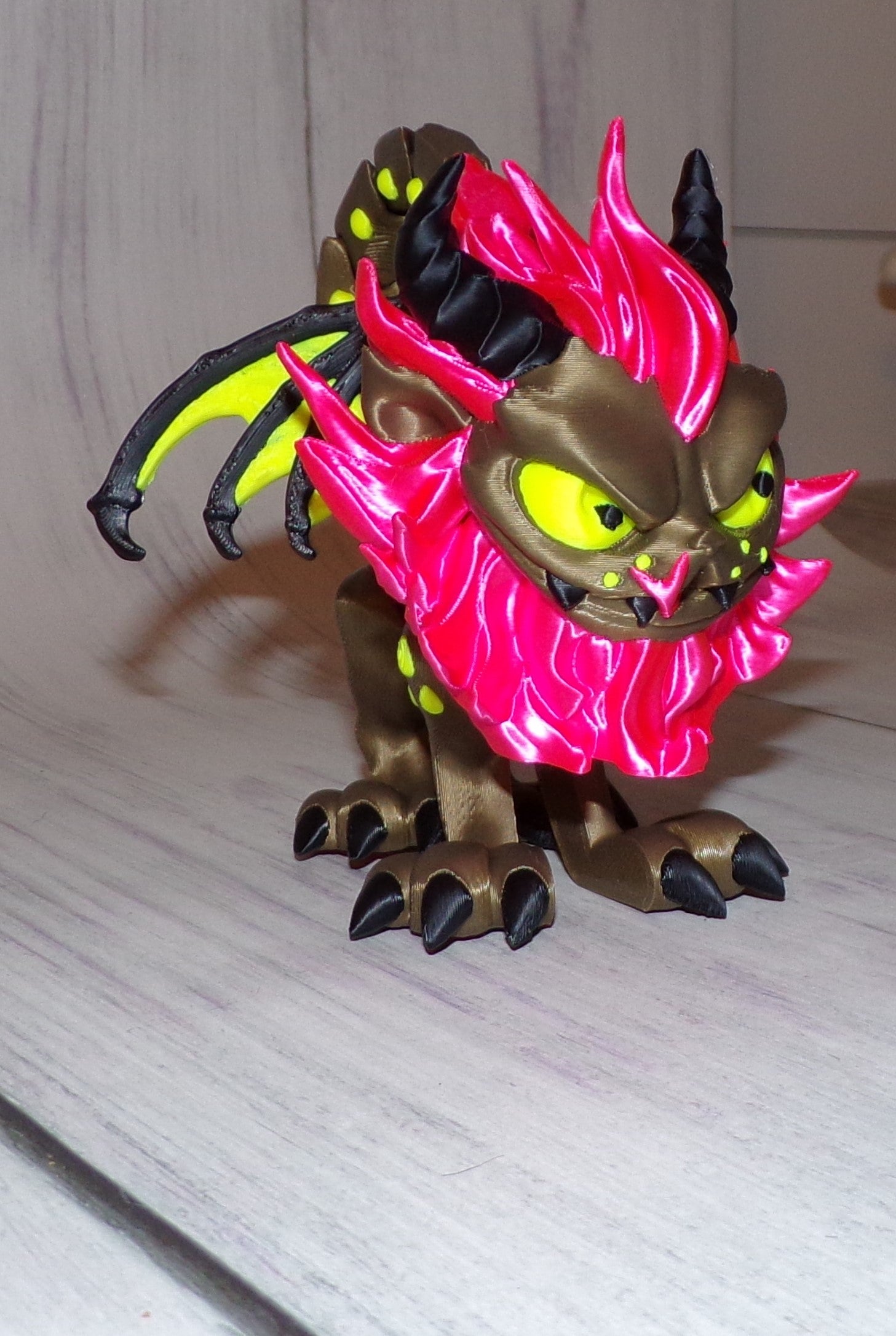 Manticore 3d Printed Articulated Figurine - Wonderland 3D Printing 