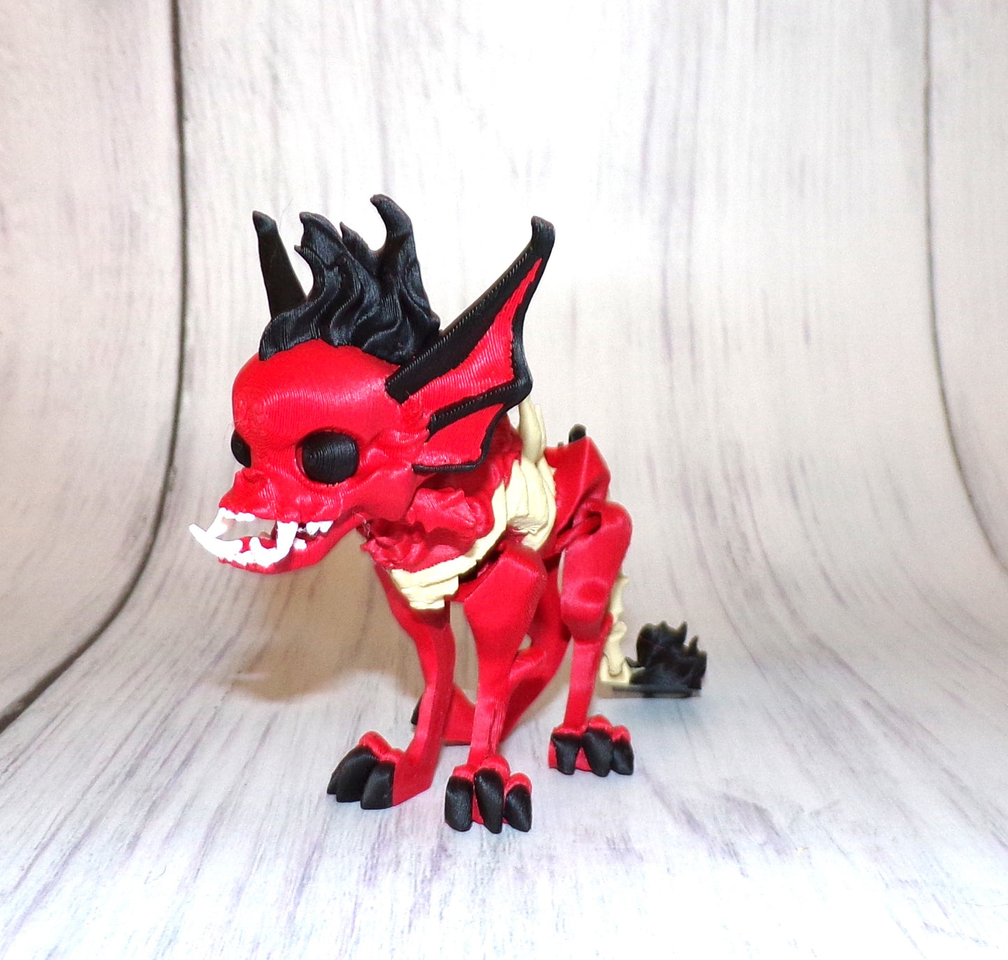 Hellhound 3d Printed Articulated Figurine - Wonderland 3D Printing 