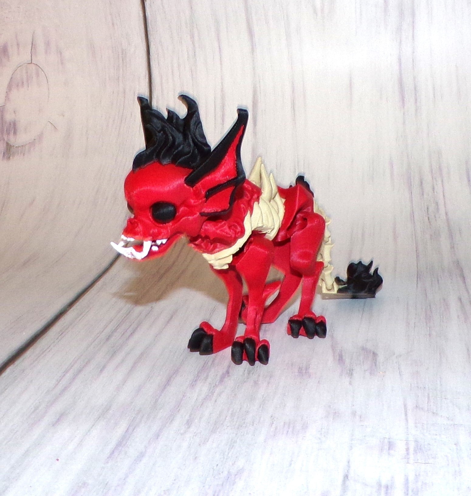 Hellhound 3d Printed Articulated Figurine - Wonderland 3D Printing 