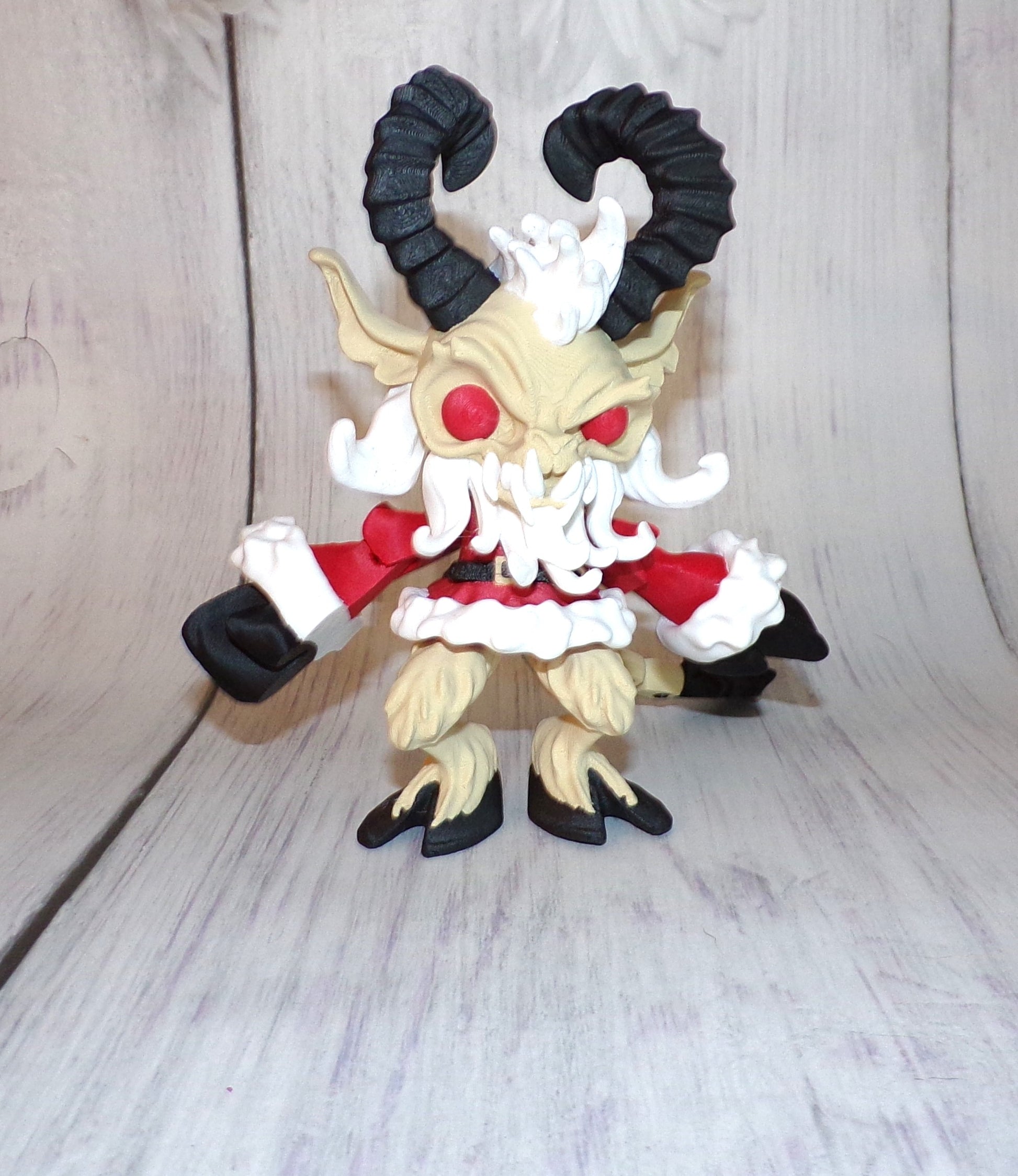 Krampus 3d Printed Articulated Figurine - Wonderland 3D Printing 