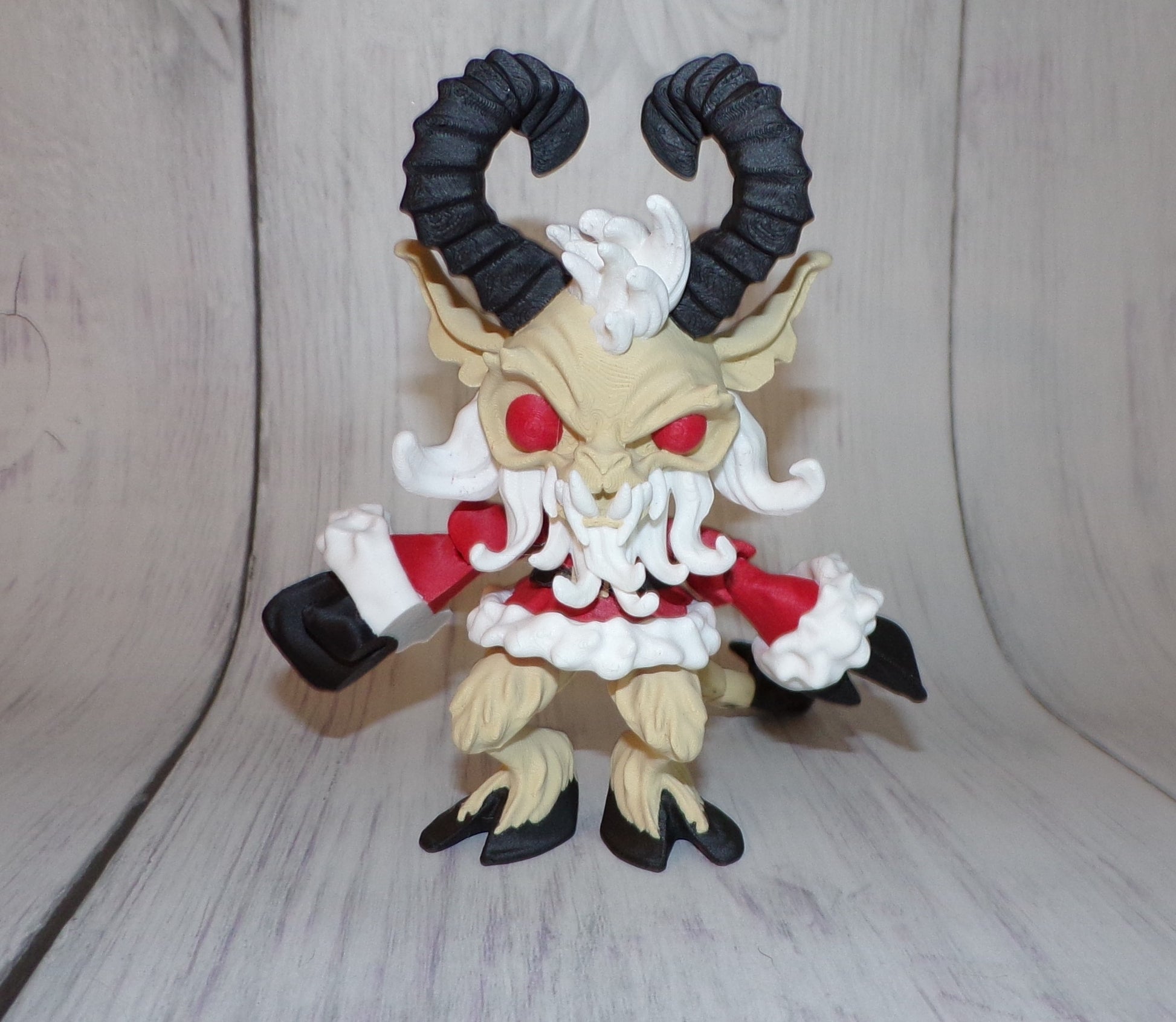 Krampus 3d Printed Articulated Figurine - Wonderland 3D Printing 