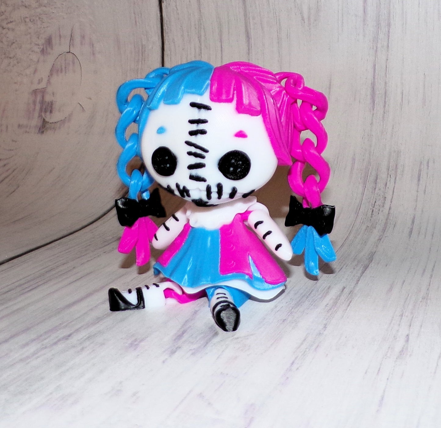 Creepy Doll 3d Printed Articulated Figurine - Wonderland 3D Printing 