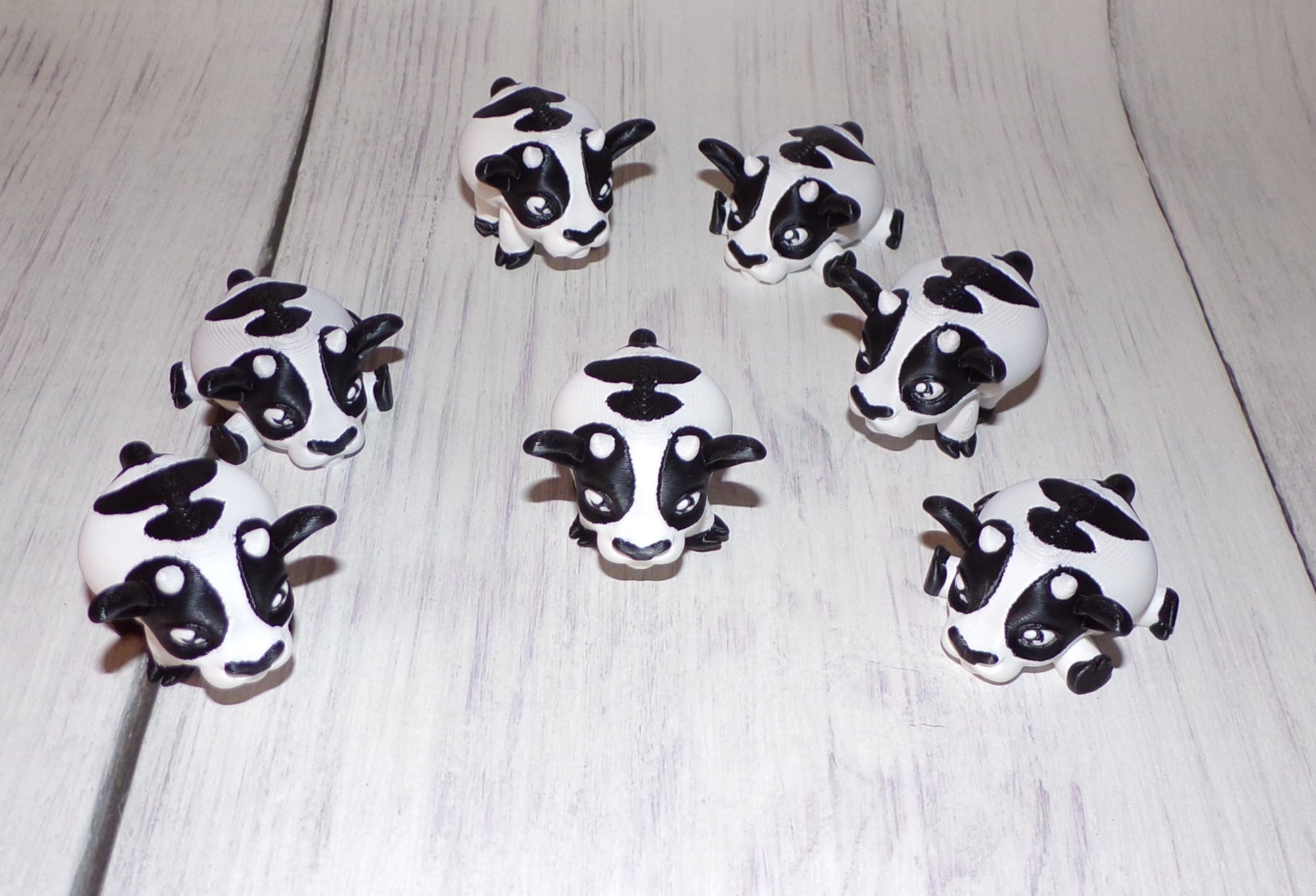 Cow Puff Articulated 3d Printed Figurine - Wonderland 3D Printing 