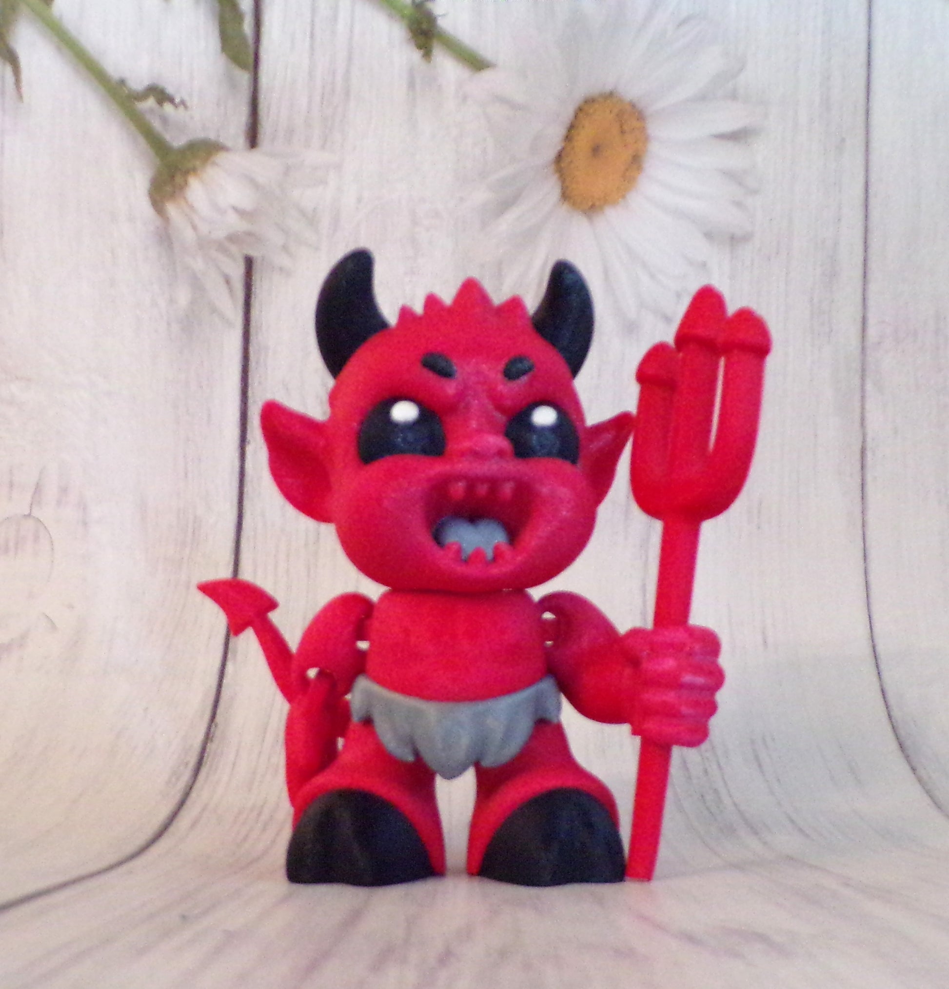 Devil Boy 3D Printed Articulated Figurine - Wonderland 3D Printing 