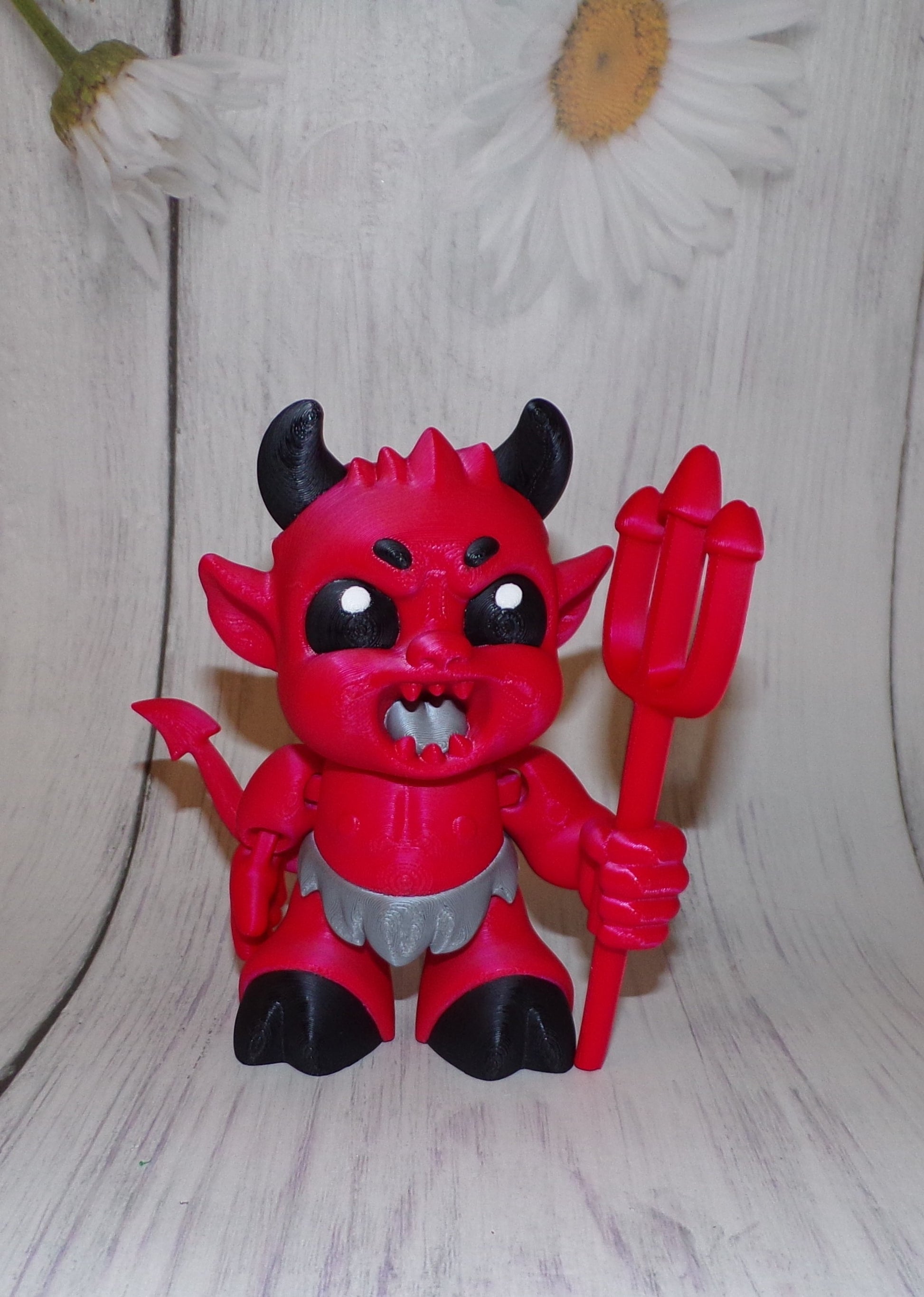 Devil Boy 3D Printed Articulated Figurine - Wonderland 3D Printing 