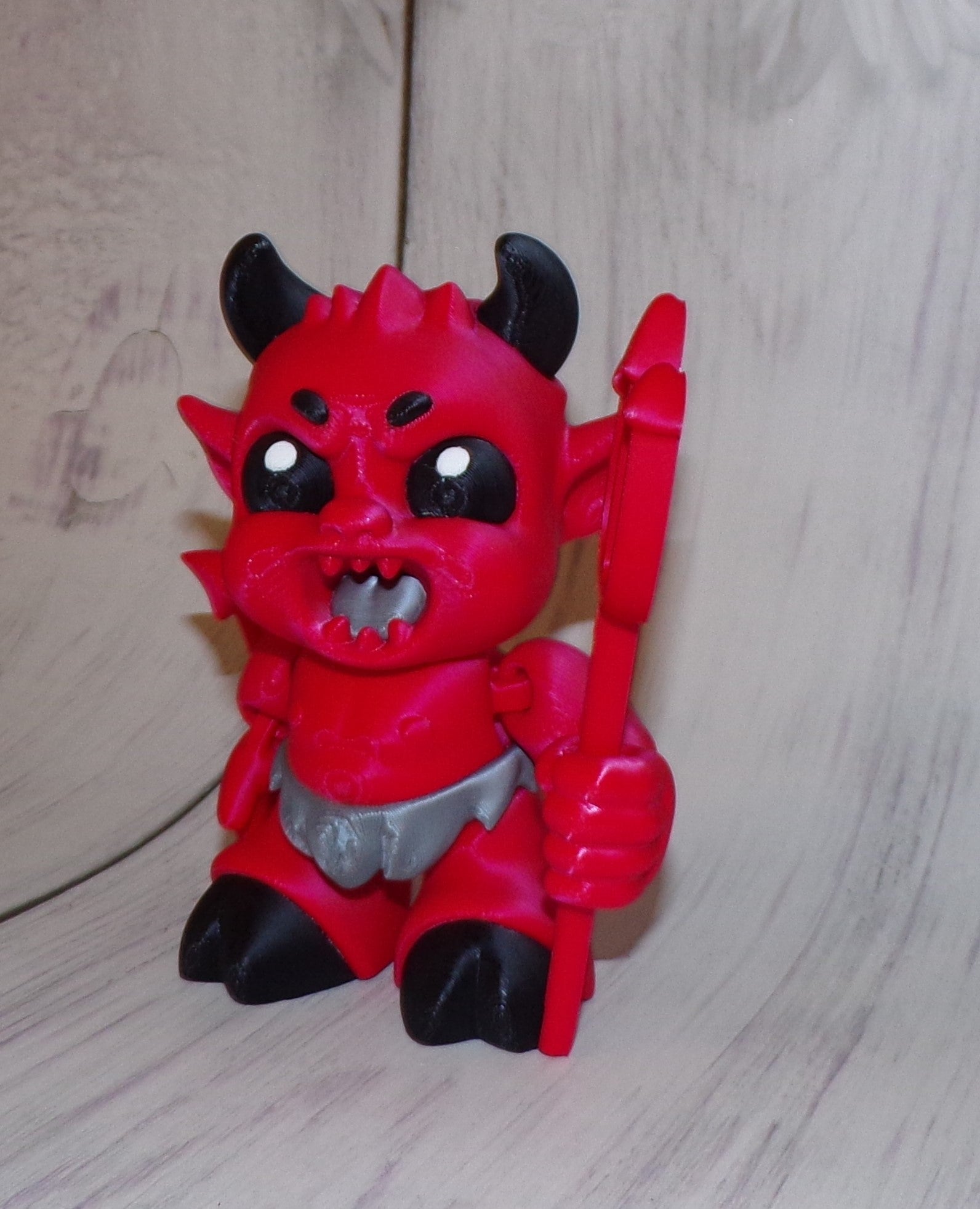 Devil Boy 3D Printed Articulated Figurine - Wonderland 3D Printing 