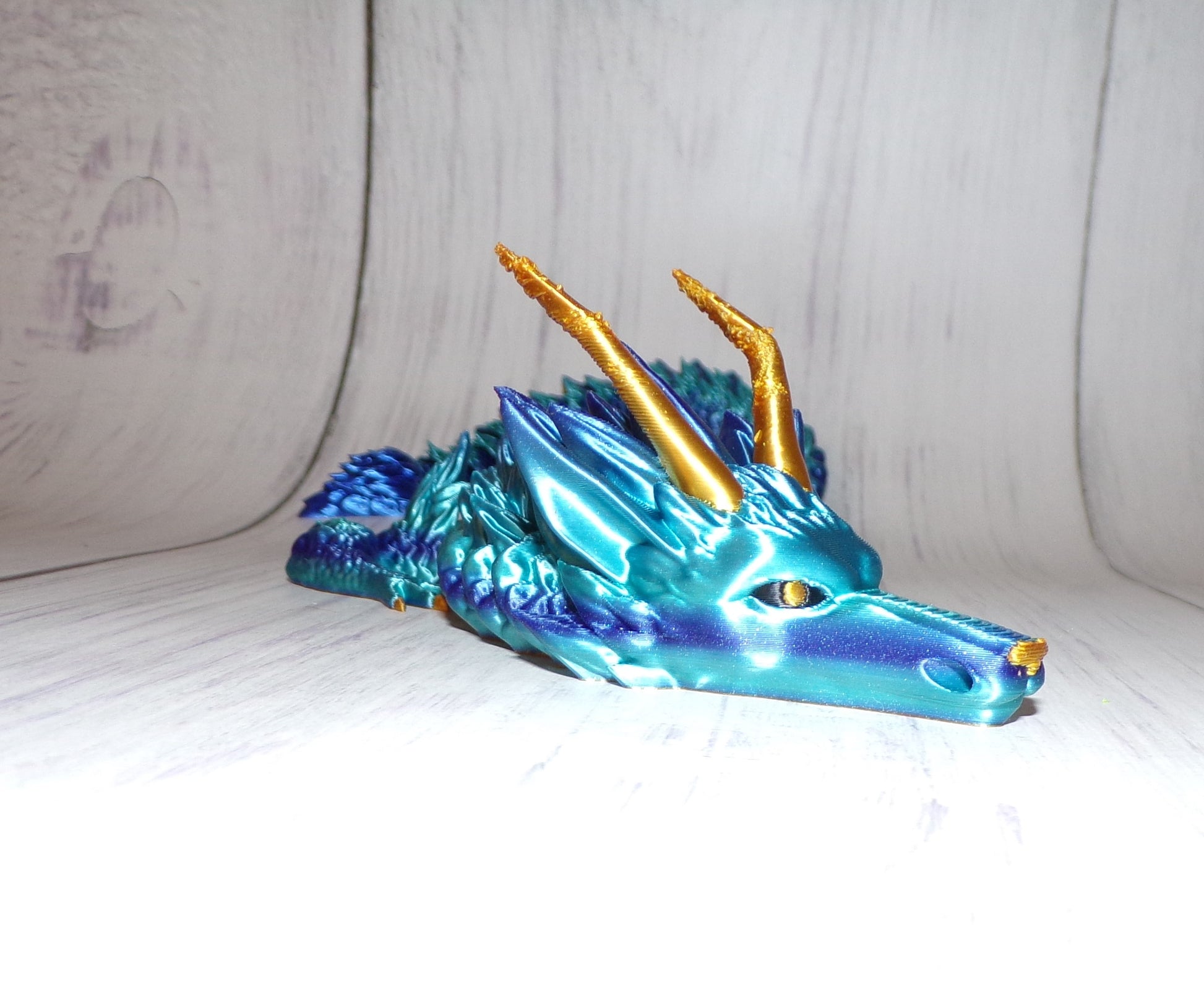 Furry Dragon Articulated 3d Printed - Wonderland 3D Printing 