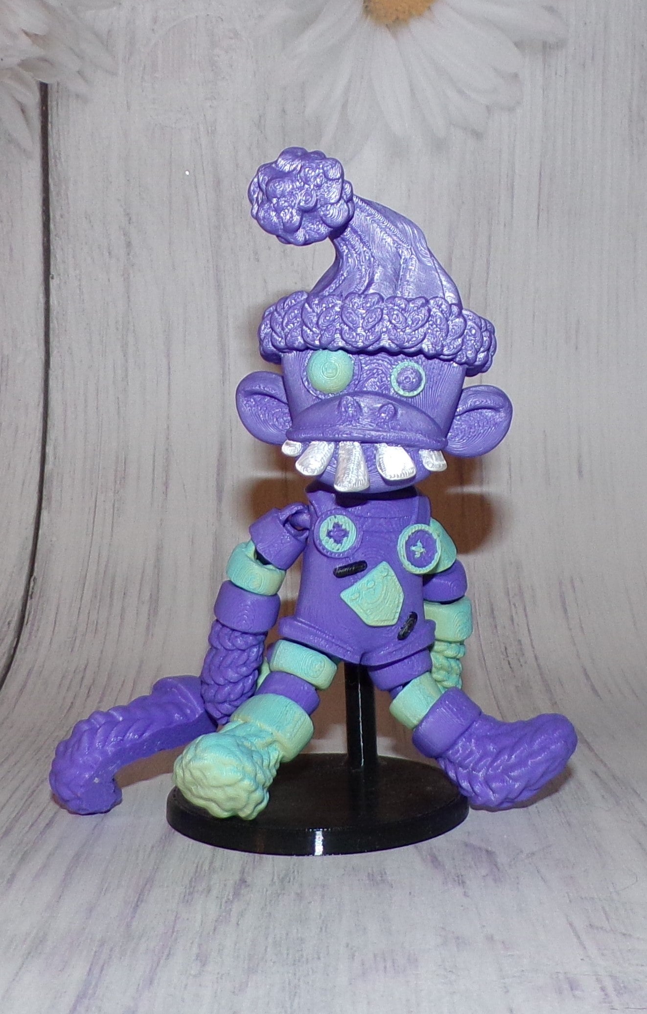 Sock Monkey 3d Printed Articulated Figurine - Wonderland 3D Printing 