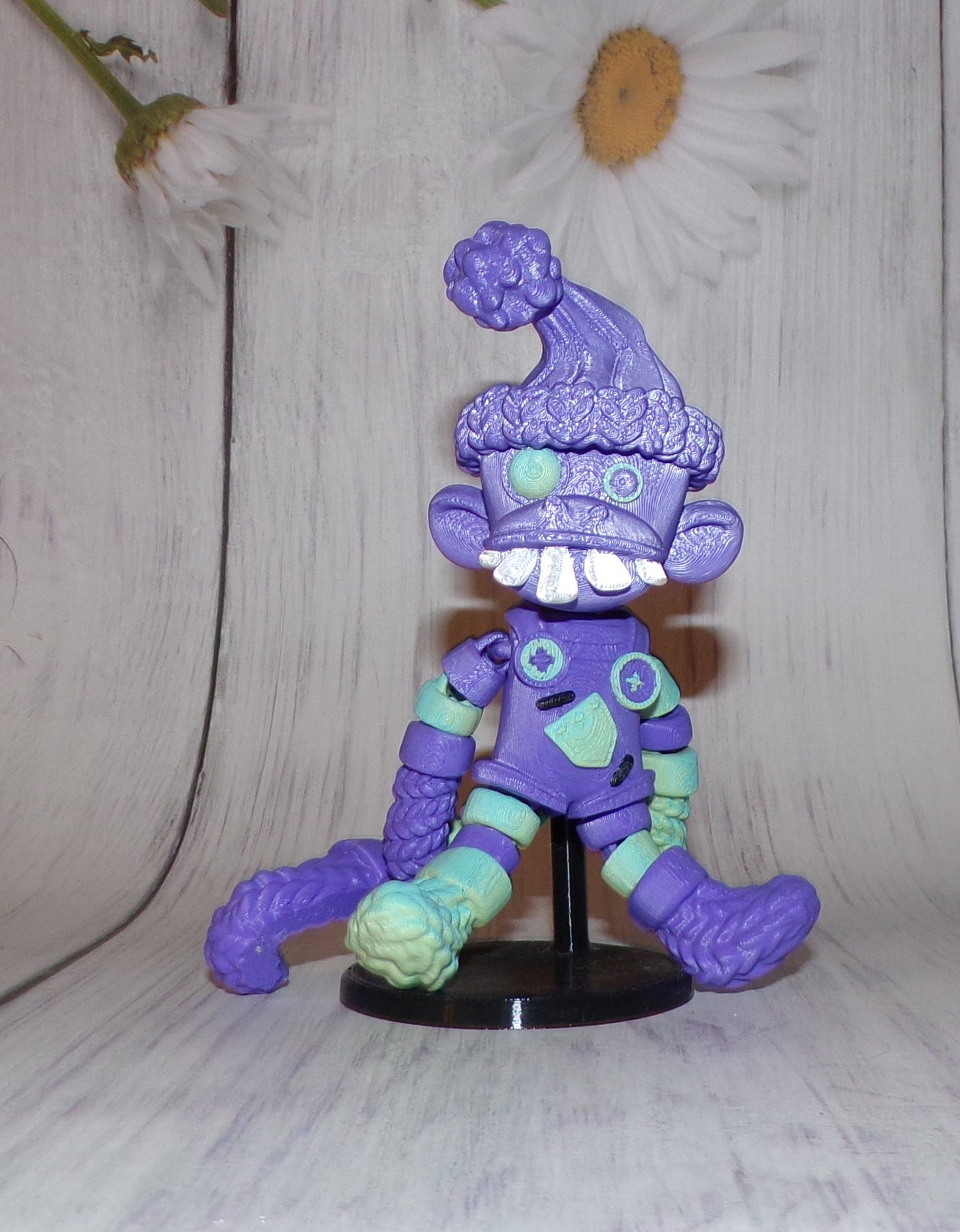 Sock Monkey 3d Printed Articulated Figurine - Wonderland 3D Printing 