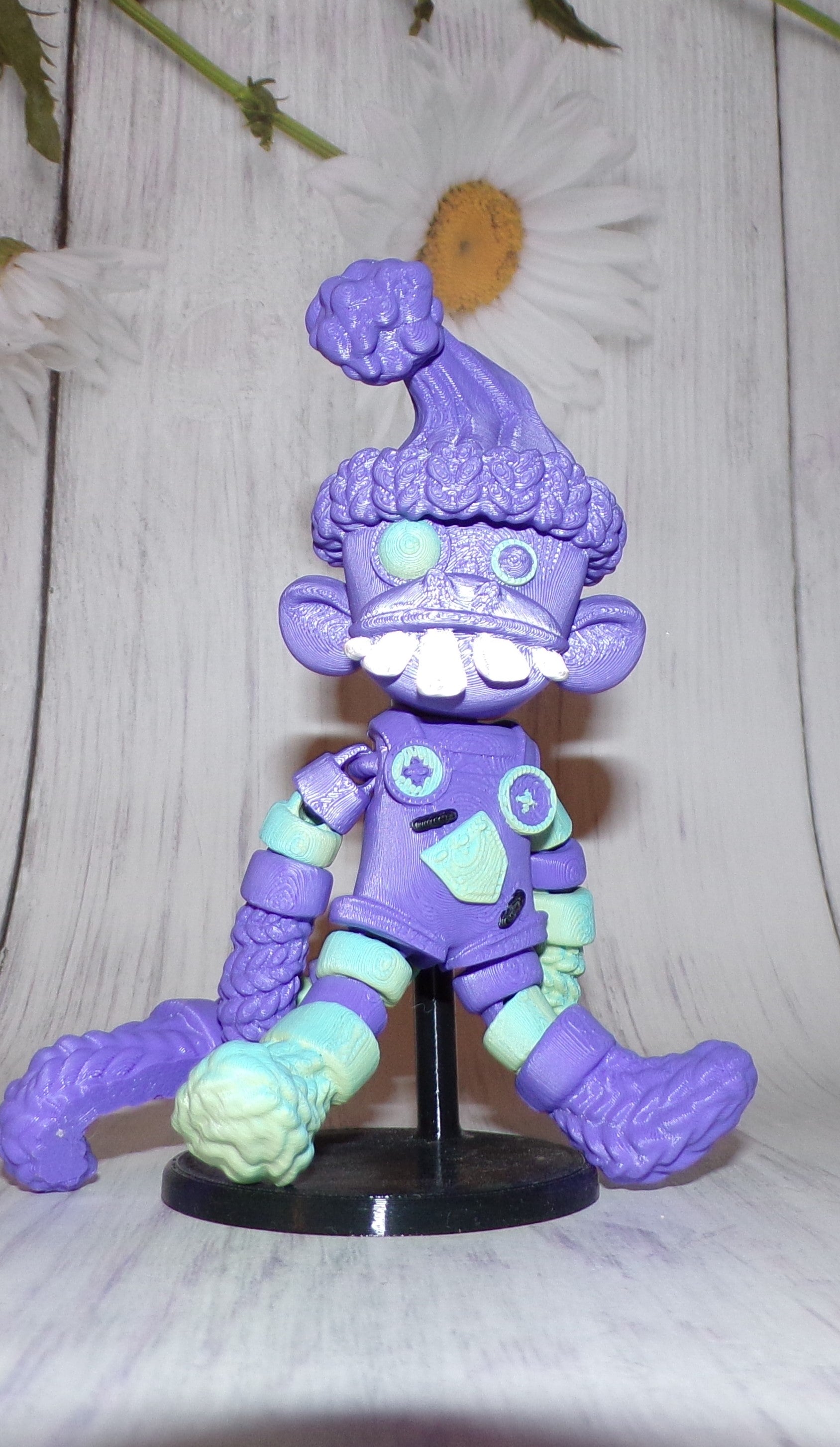 Sock Monkey 3d Printed Articulated Figurine - Wonderland 3D Printing 