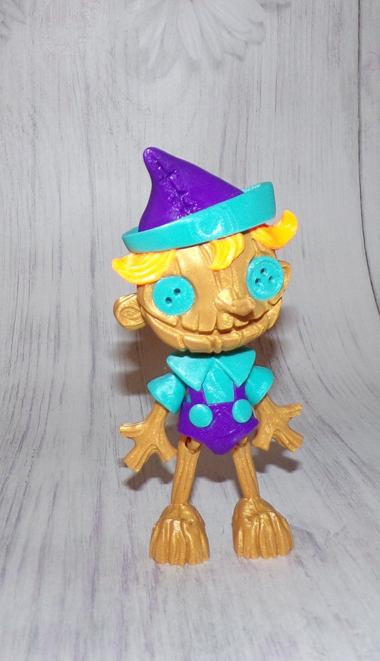 Wooden Boy 3d Printed Articulated Figurine - Wonderland 3D Printing 