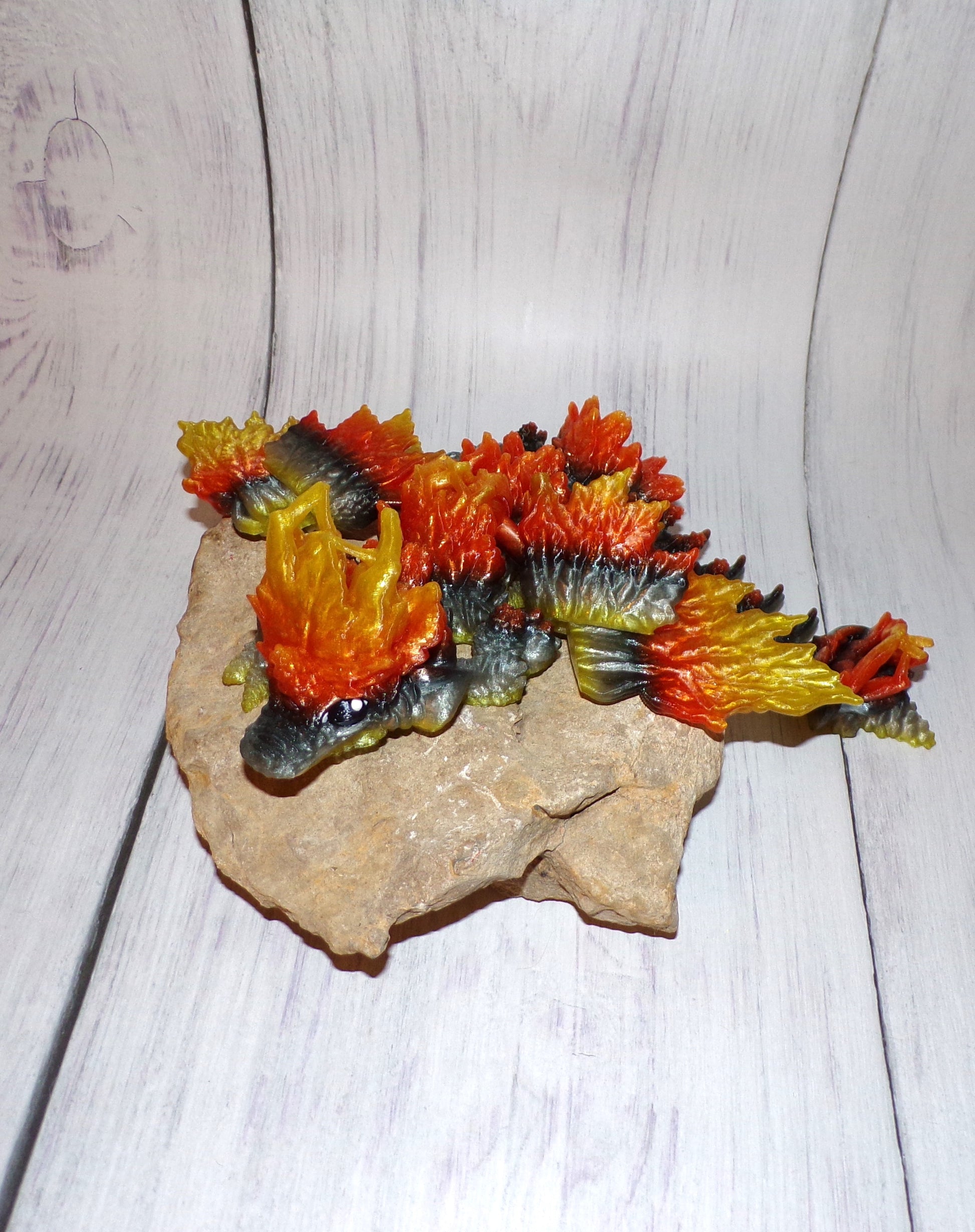 Autum Dragon Tadling:3D Printed, Fully Articulated - Wonderland 3D Printing 