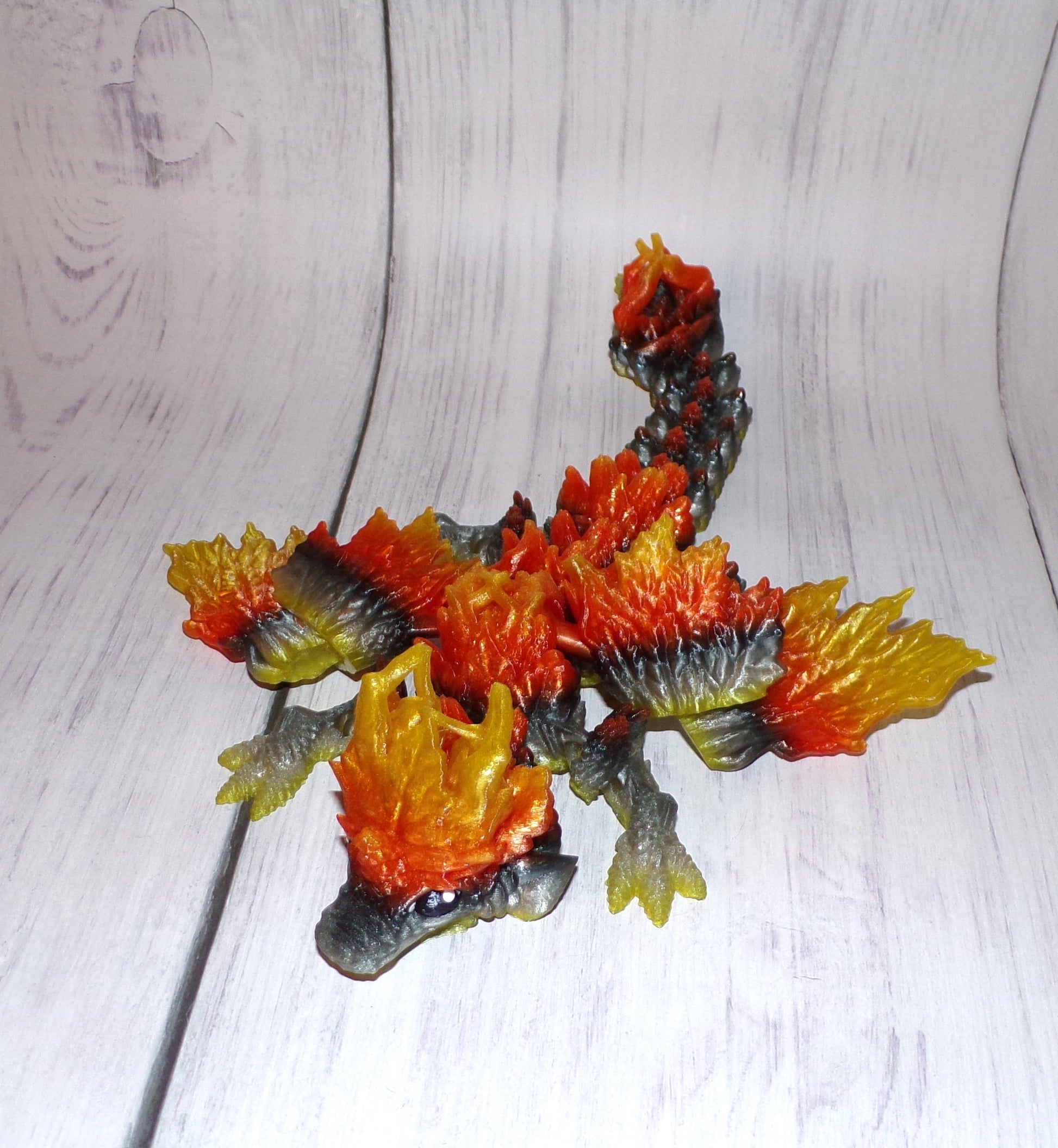 Autum Dragon Tadling:3D Printed, Fully Articulated - Wonderland 3D Printing 