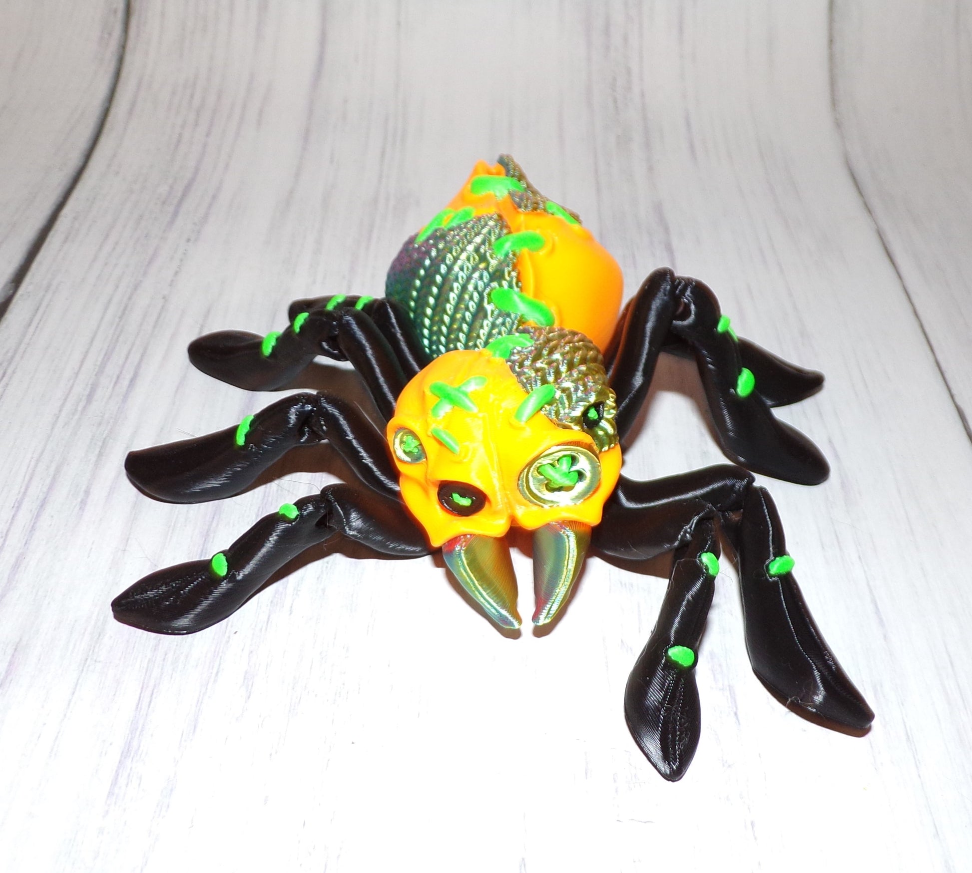 Stuffed Tarantula 3d Printed Articulated Figurine - Wonderland 3D Printing 