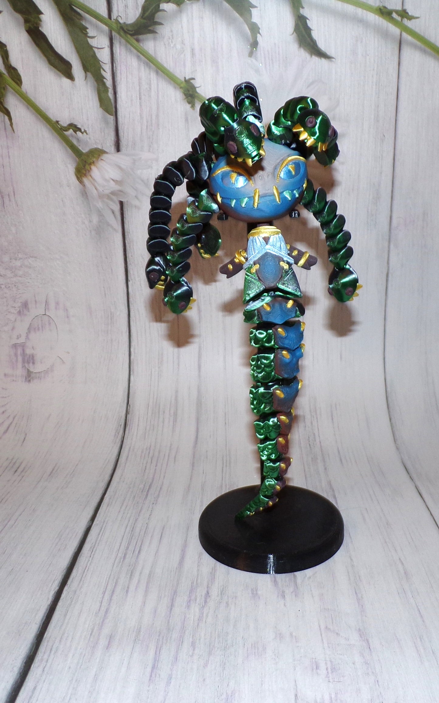 Medusa 3d Printed Articulated Figurine - Wonderland 3D Printing 