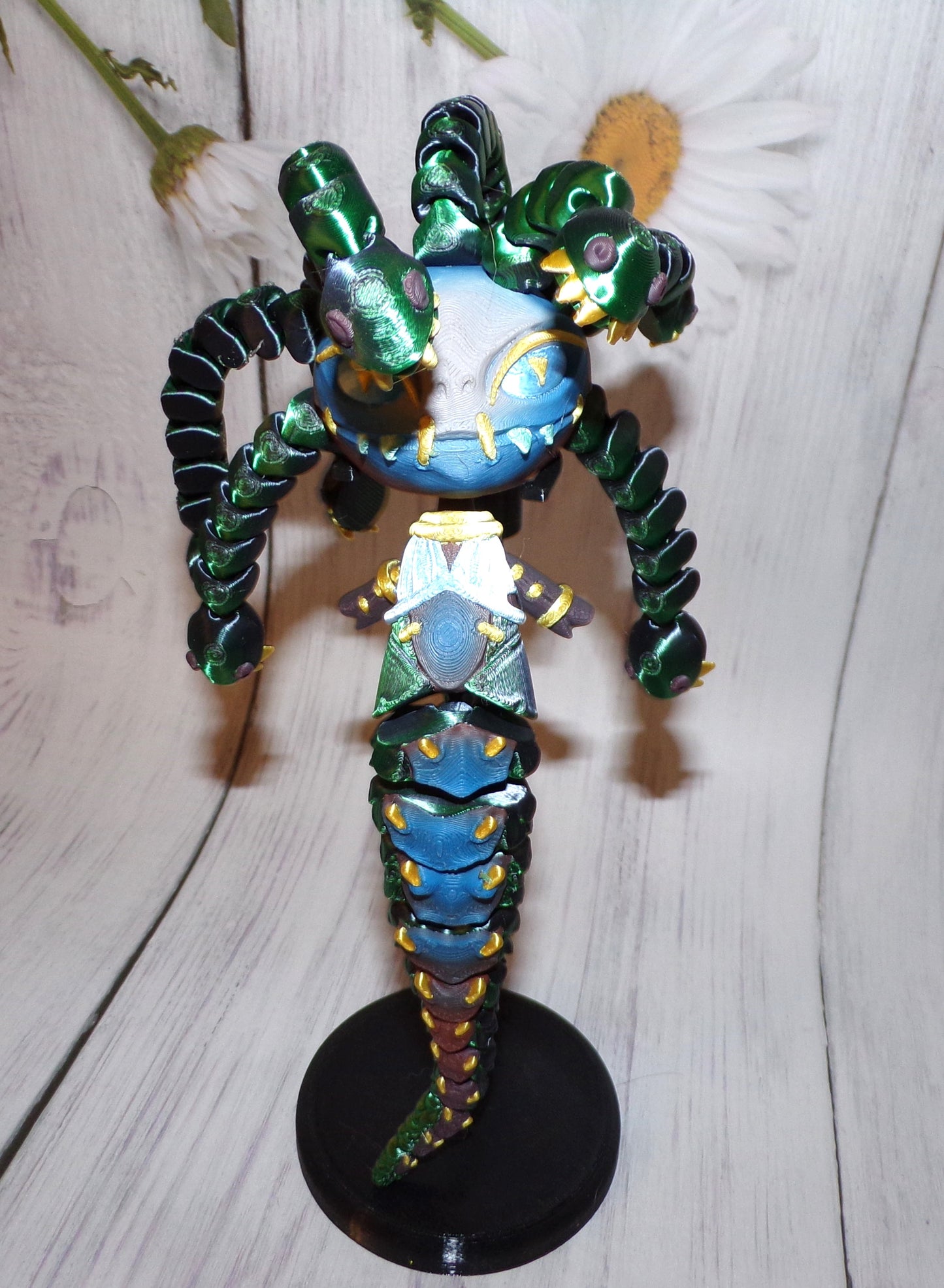 Medusa 3d Printed Articulated Figurine - Wonderland 3D Printing 