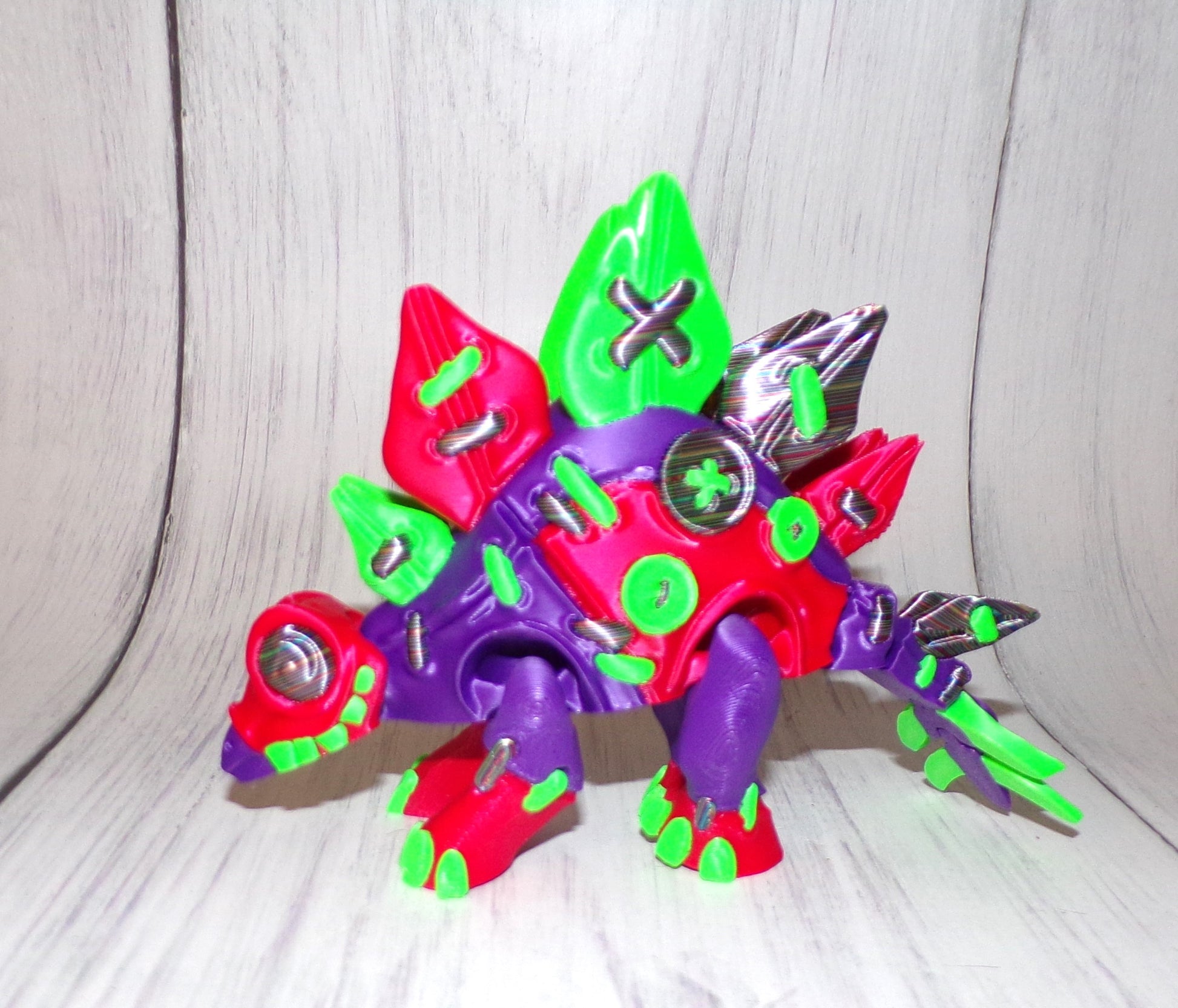 Stuffed Stegosaurus 3d Printed Articulated Figurine - Wonderland 3D Printing 