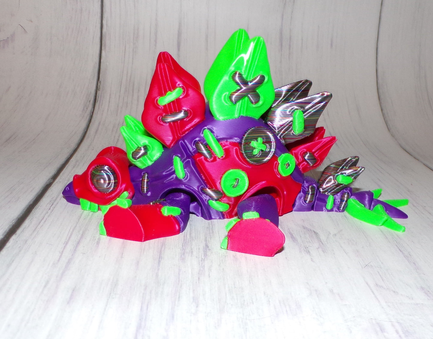 Stuffed Stegosaurus 3d Printed Articulated Figurine - Wonderland 3D Printing 