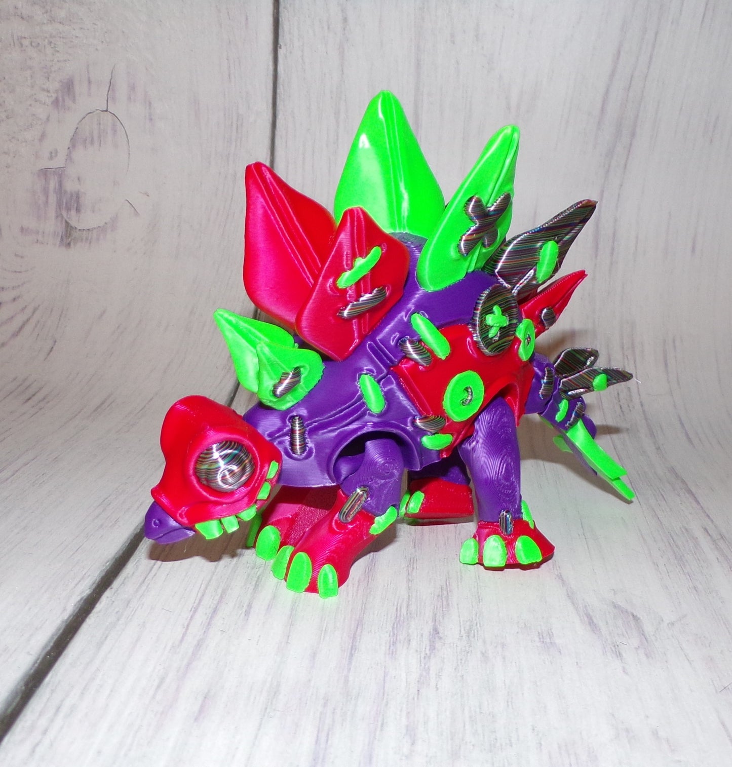 Stuffed Stegosaurus 3d Printed Articulated Figurine - Wonderland 3D Printing 