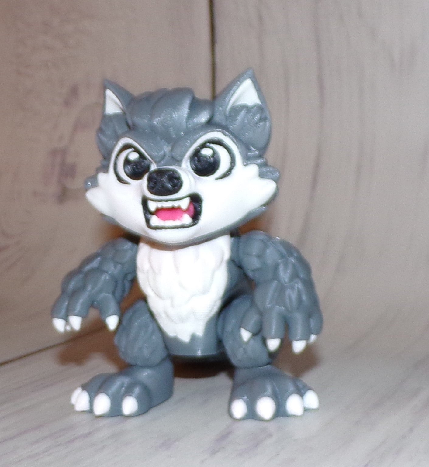 Baby Werewolf 3D Printed Articulated Figurine - Wonderland 3D Printing 