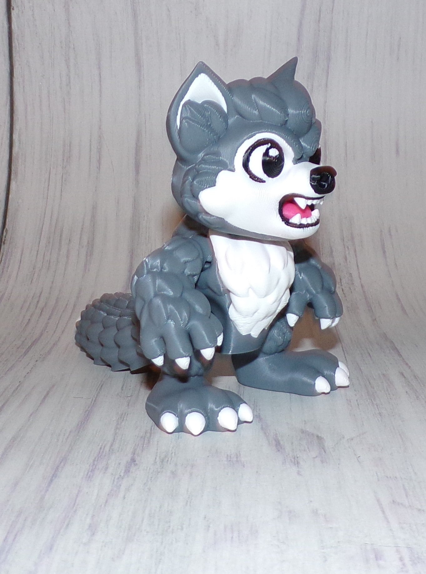 Baby Werewolf 3D Printed Articulated Figurine - Wonderland 3D Printing 