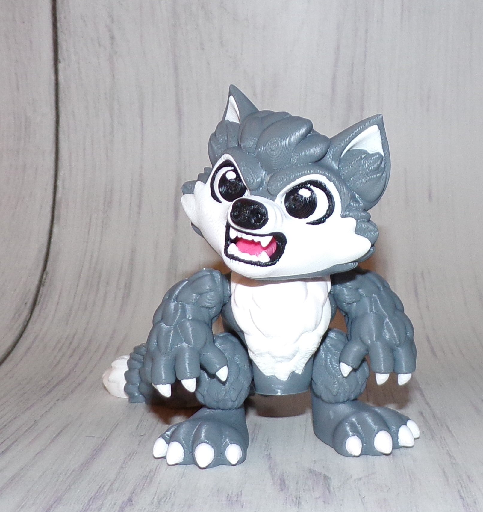 Baby Werewolf 3D Printed Articulated Figurine - Wonderland 3D Printing 