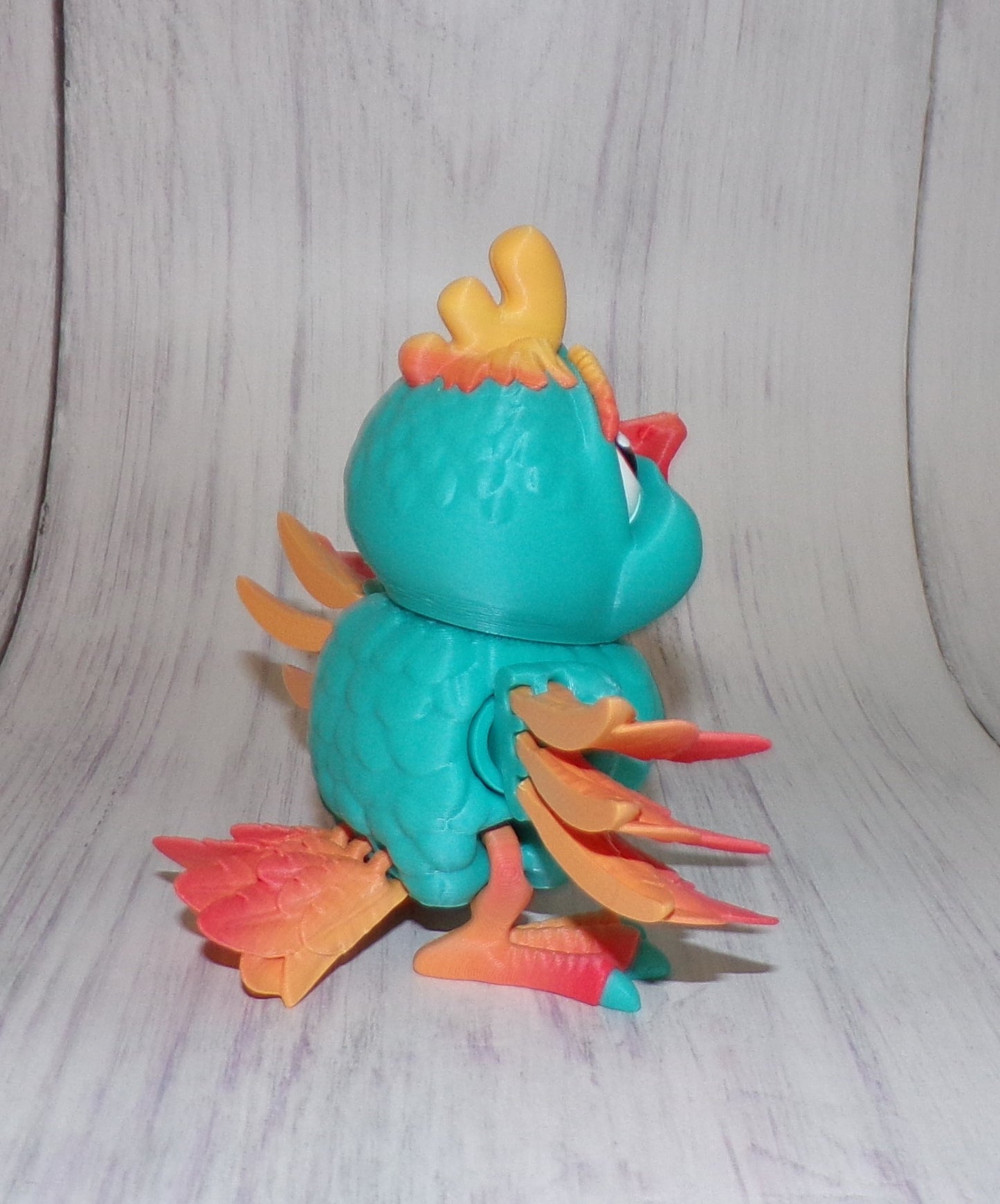 Chicken 3D Printed Articulated Figurine - Wonderland 3D Printing 