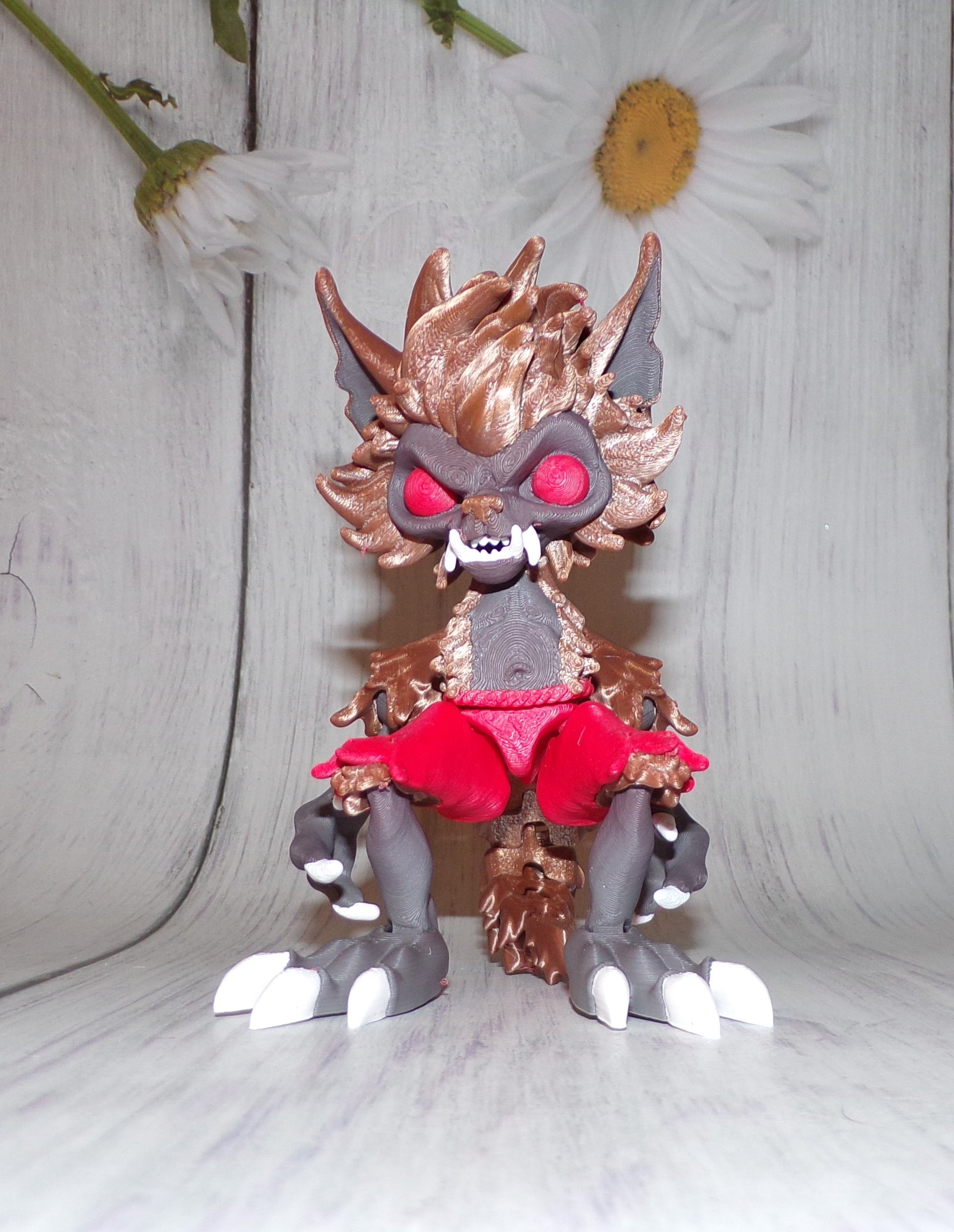 Werewolf 3d printed Articulated Figurine - Wonderland 3D Printing 