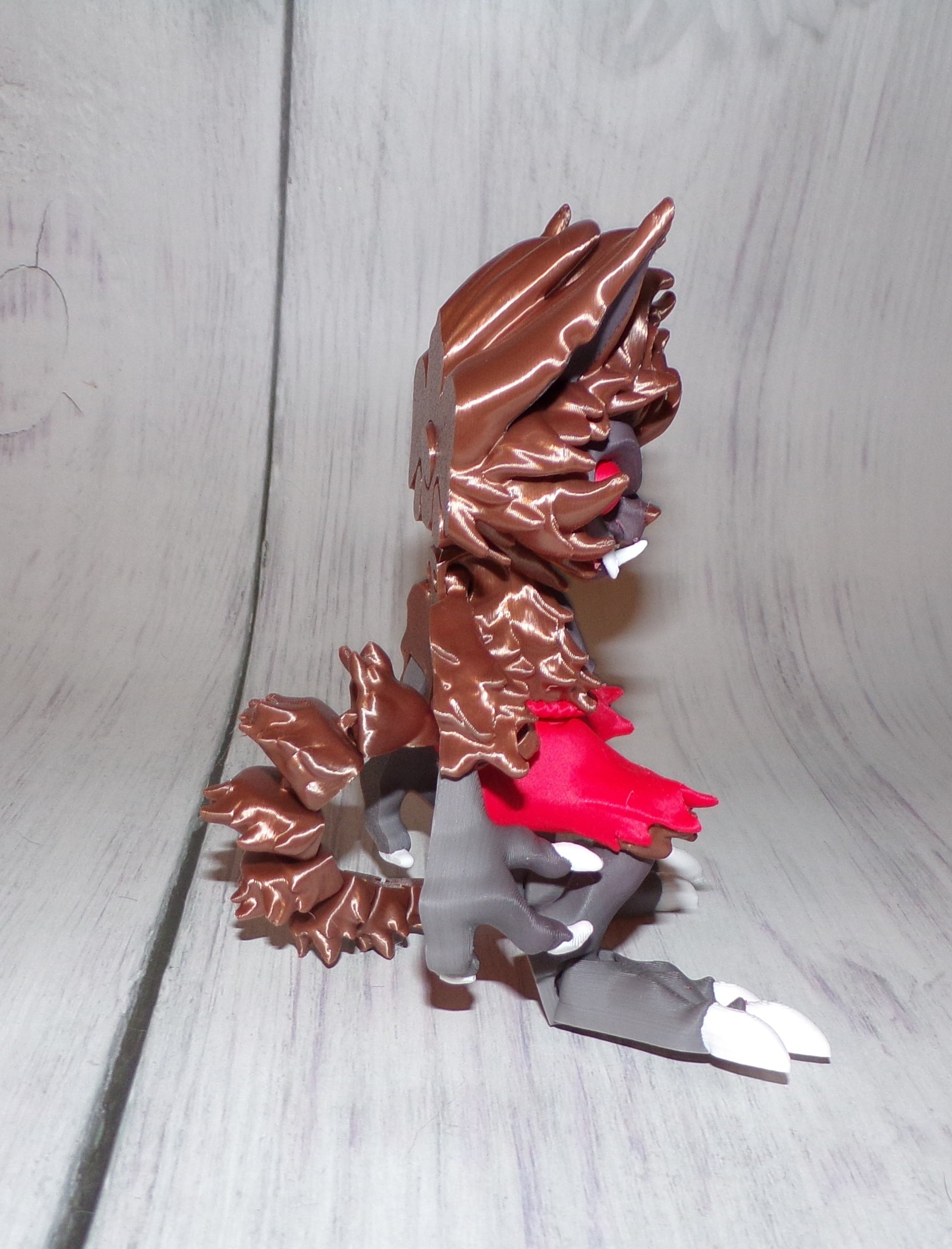 Werewolf 3d printed Articulated Figurine - Wonderland 3D Printing 