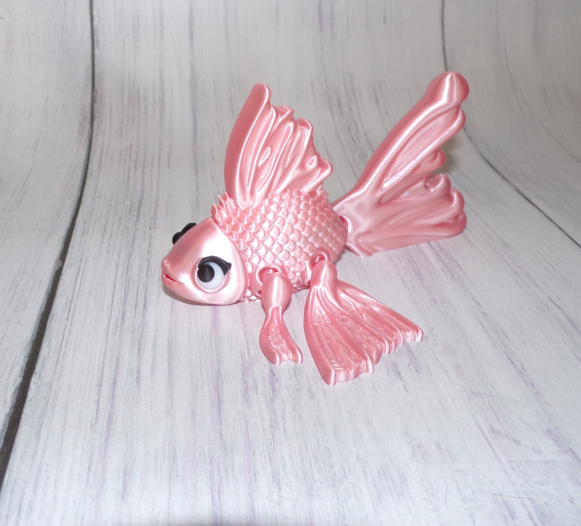 Goldfish 3D Printed Articulated Figurine - Wonderland 3D Printing 