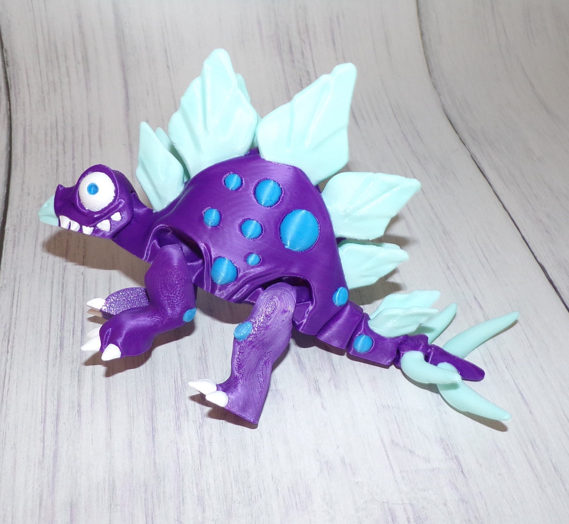 Stegosaurus 3d printed Articulated Figurine - Wonderland 3D Printing 