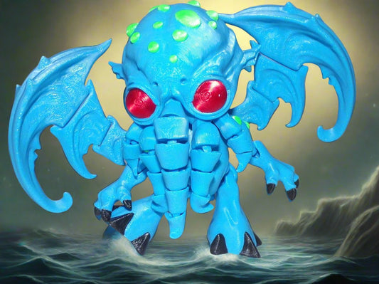 Cthulhu 3d printed Articulated Figurine - Wonderland 3D Printing 