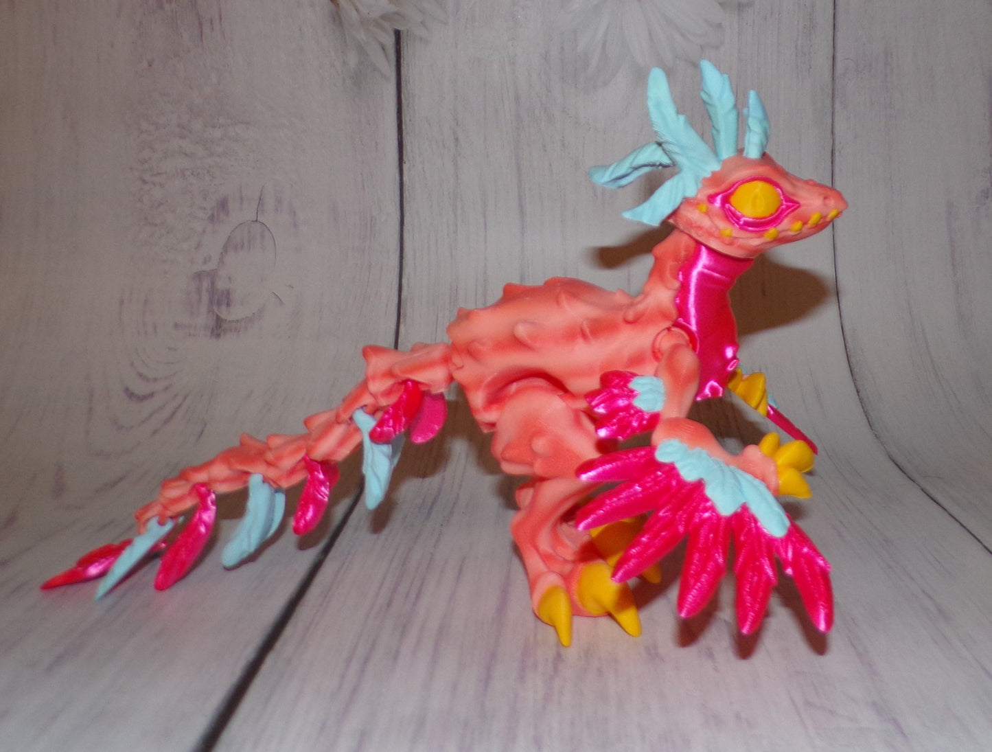 Raptor 3d printed Articulated Figurine - Wonderland 3D Printing 