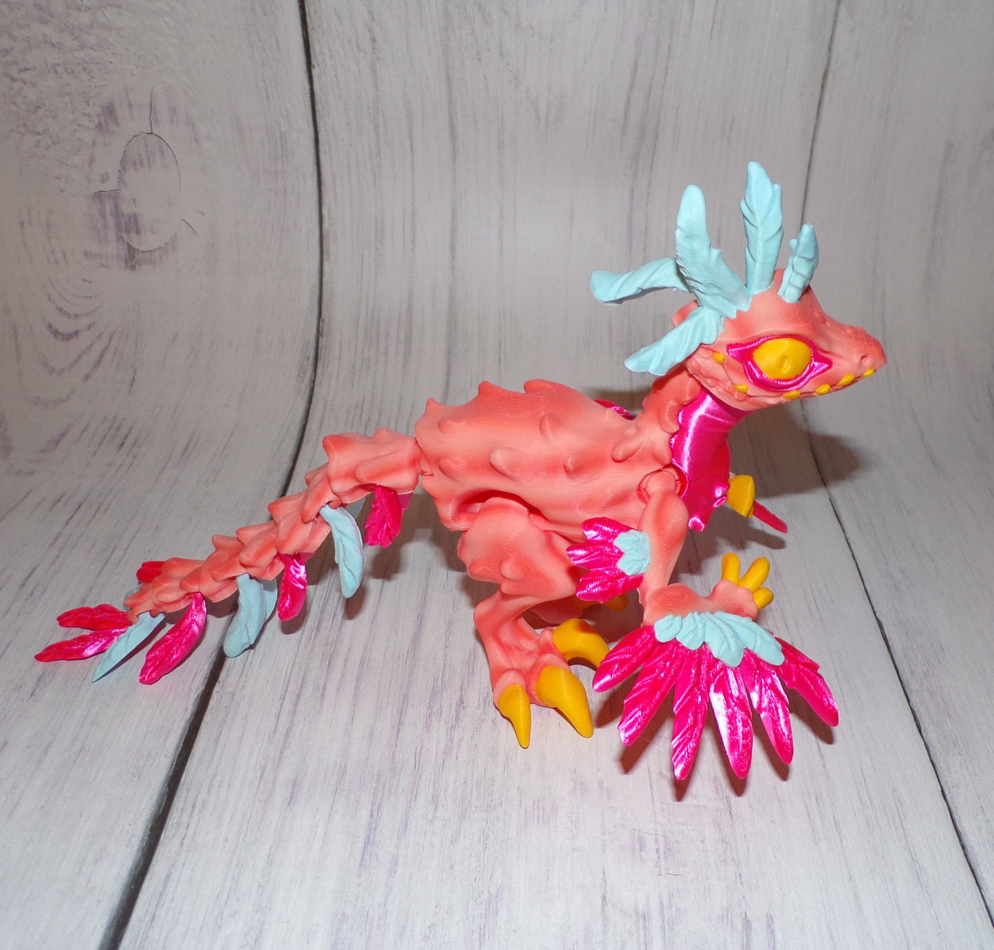 Raptor 3d printed Articulated Figurine - Wonderland 3D Printing 