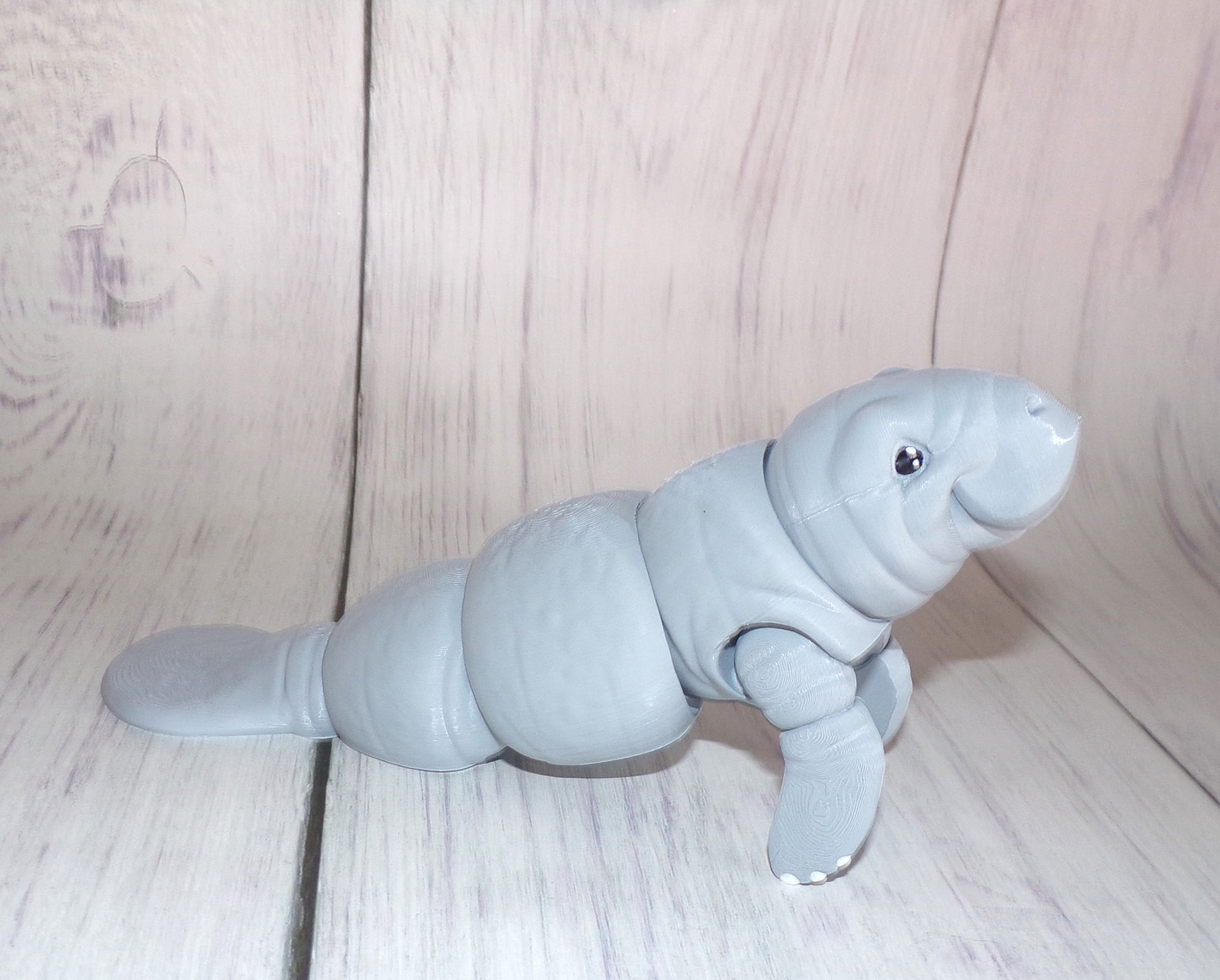 Manatee 3D Printed Articulated Figurine - Wonderland 3D Printing 