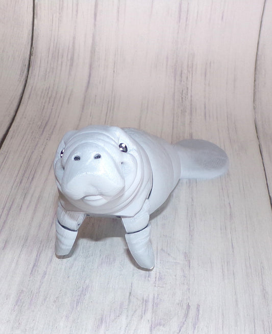 Manatee 3D Printed Articulated Figurine - Wonderland 3D Printing 