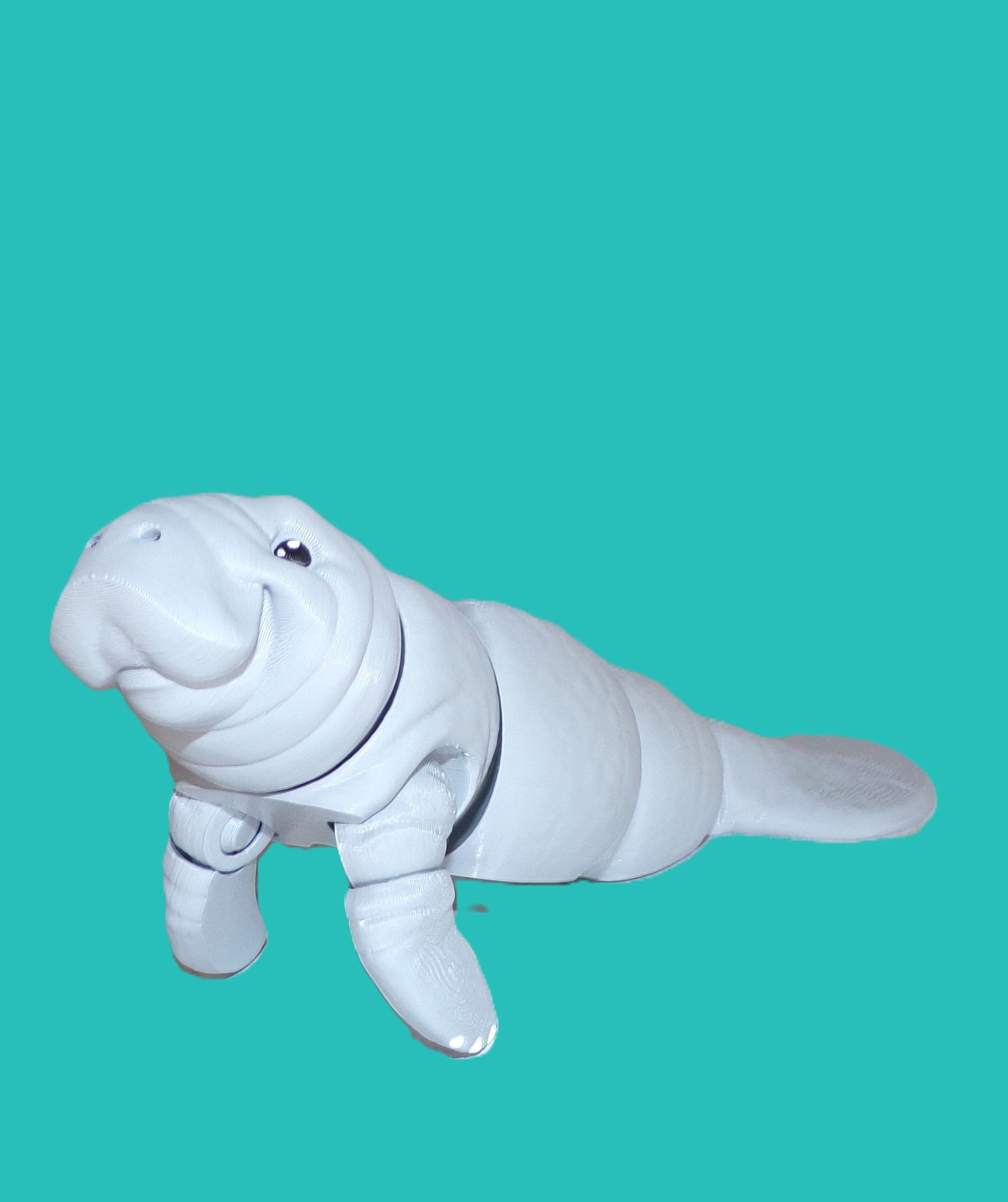 Manatee 3D Printed Articulated Figurine - Wonderland 3D Printing 