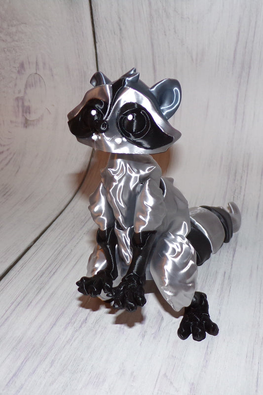 Raccoon 3d printed Articulated Figurine - Wonderland 3D Printing 