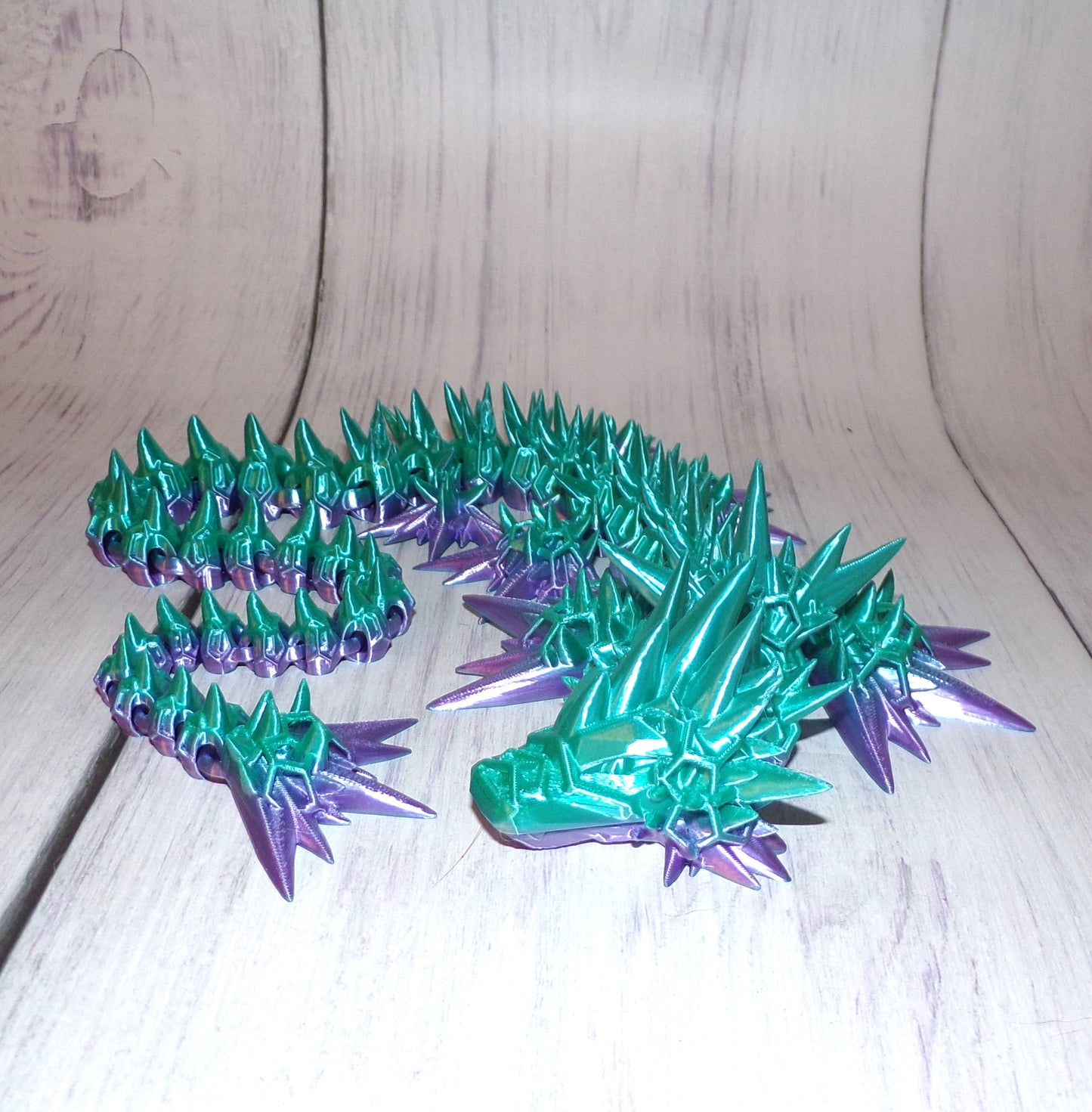 Void Dragon 3D Printed Articulated Figurine - Wonderland 3D Printing 