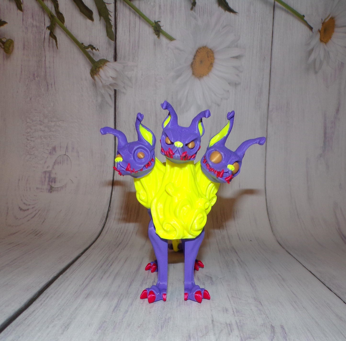 Cerberus 3d printed Articulated Figurine - Wonderland 3D Printing 