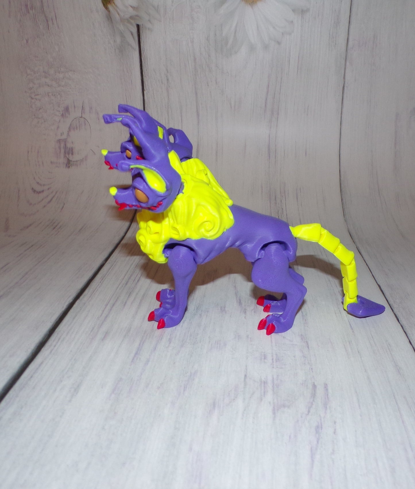 Cerberus 3d printed Articulated Figurine - Wonderland 3D Printing 